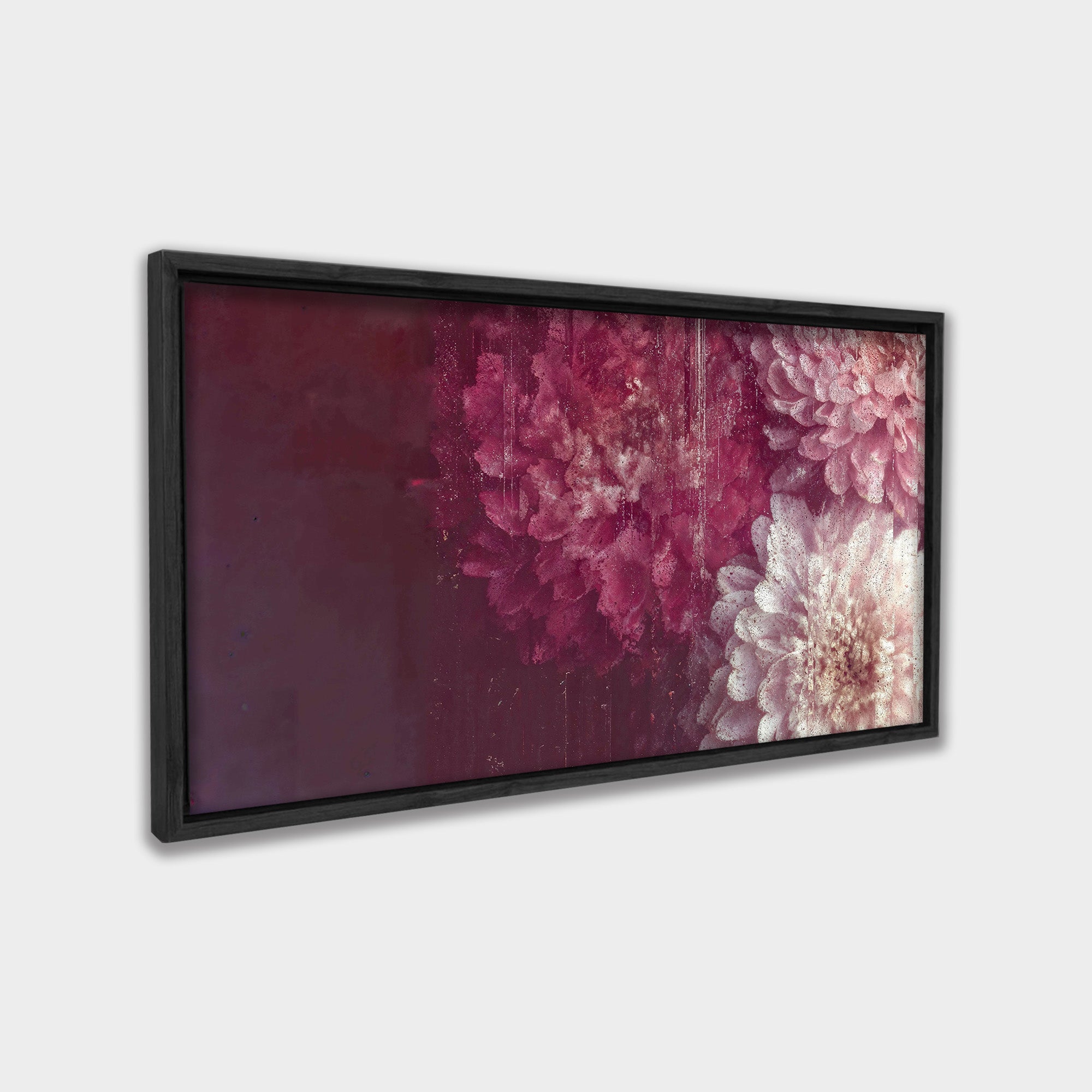 Blushed Bloom botanical & floral canvas wall art by Anantkala