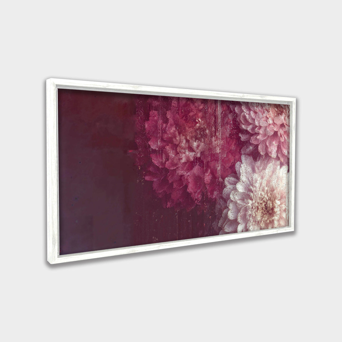 Blushed Bloom botanical & floral canvas wall art by Anantkala