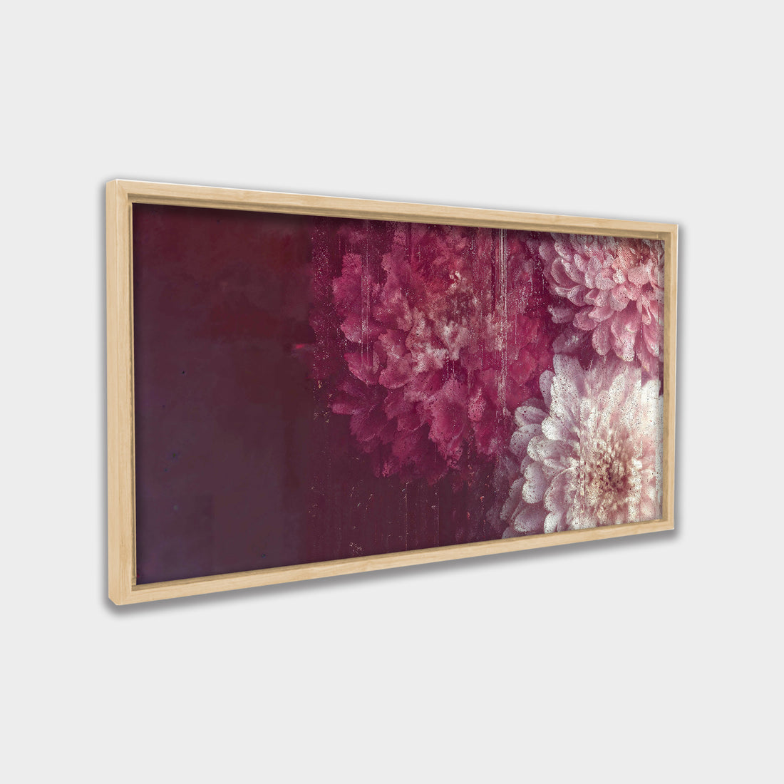 Blushed Bloom botanical & floral canvas wall art by Anantkala