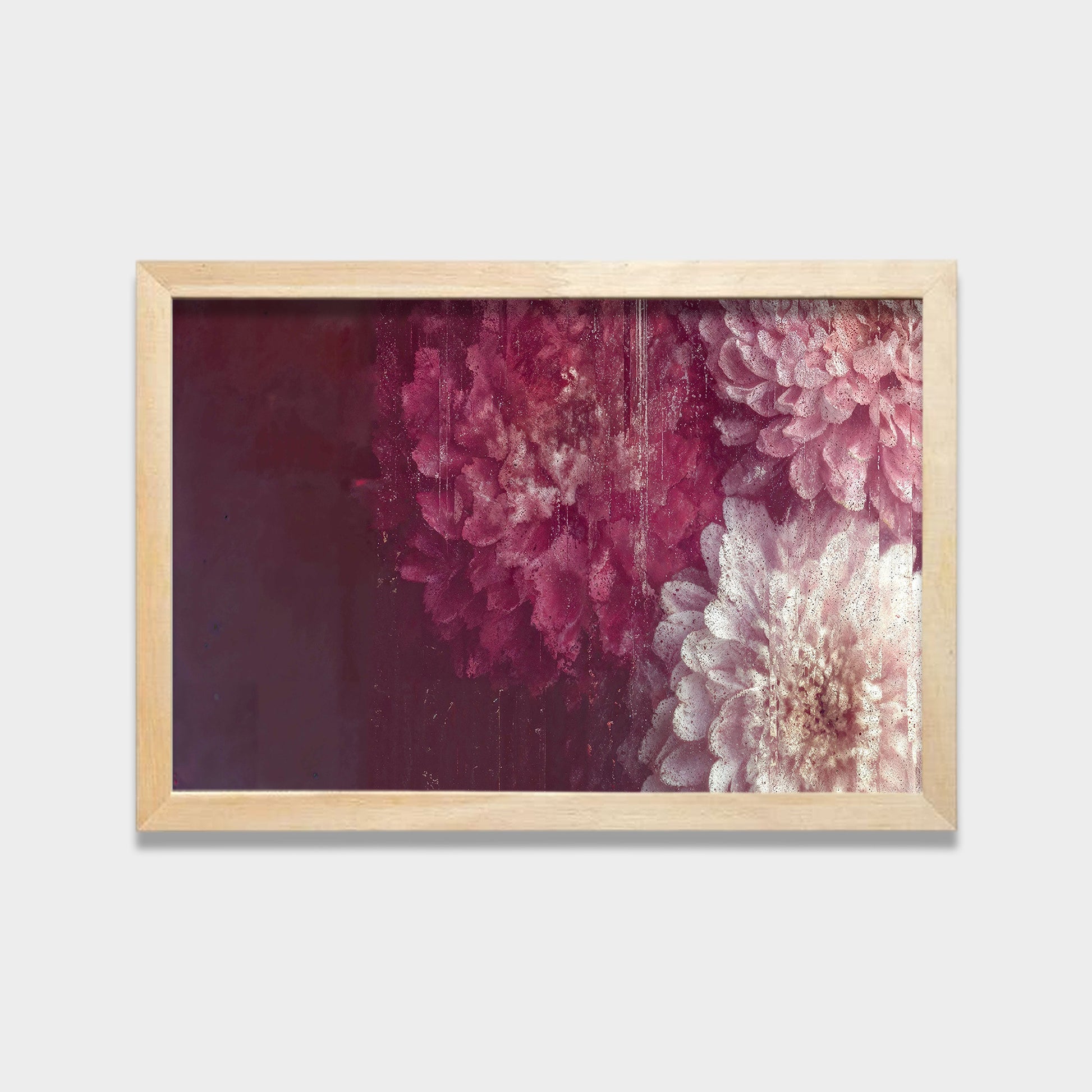 Blushed Bloom botanical & floral canvas wall art by Anantkala
