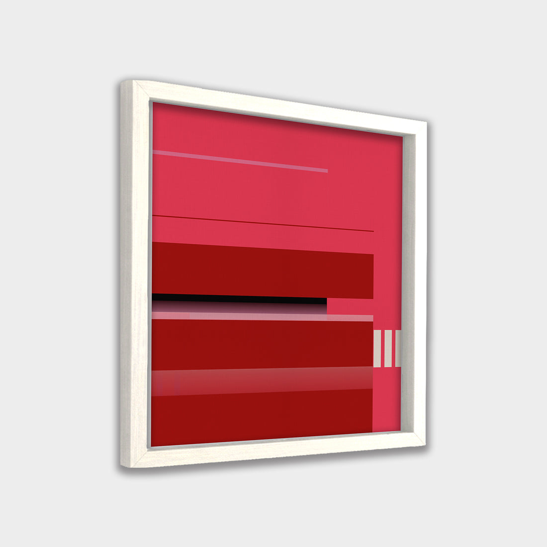 Crimson Intervals abstract canvas wall art by Anantkala