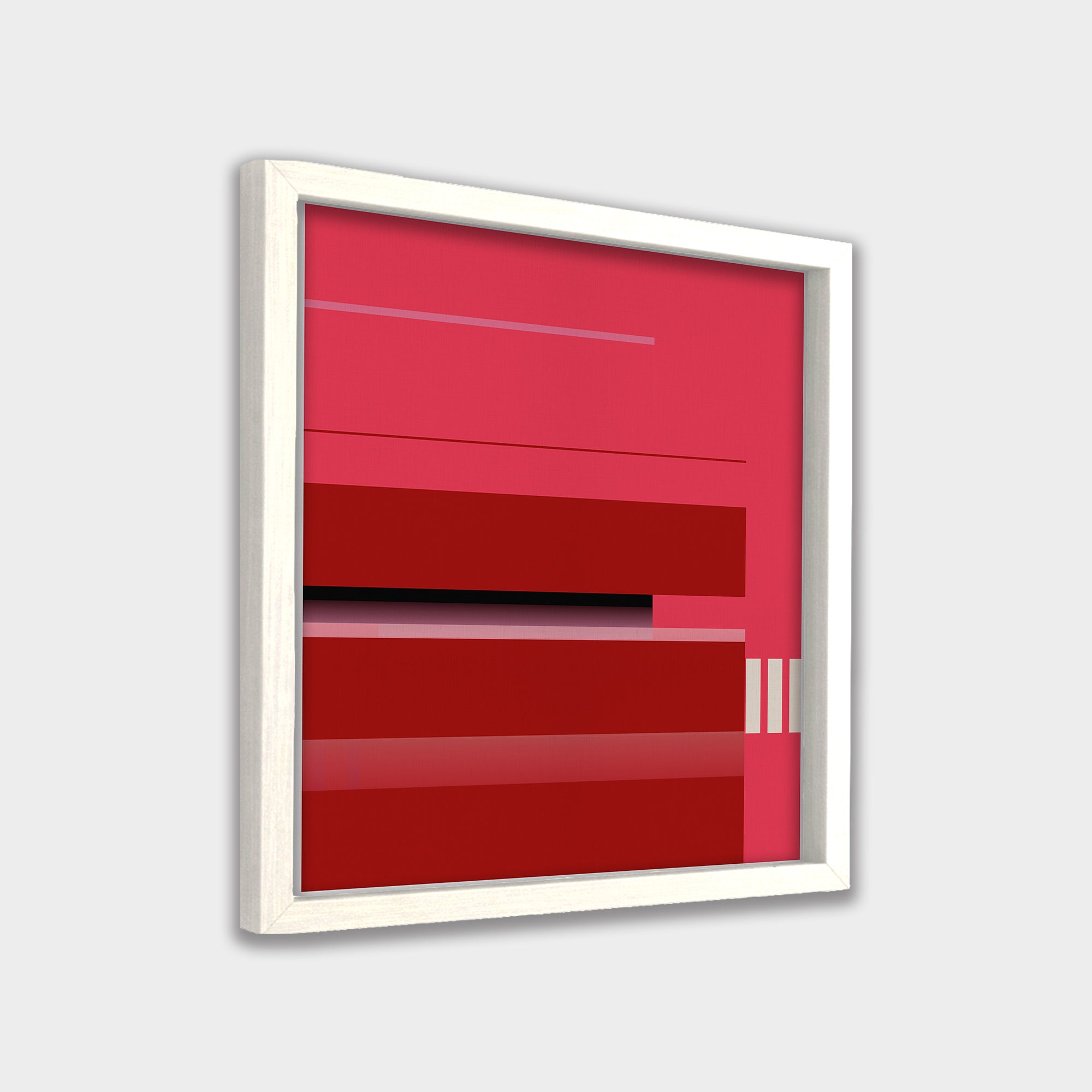 Crimson Intervals abstract canvas wall art by Anantkala
