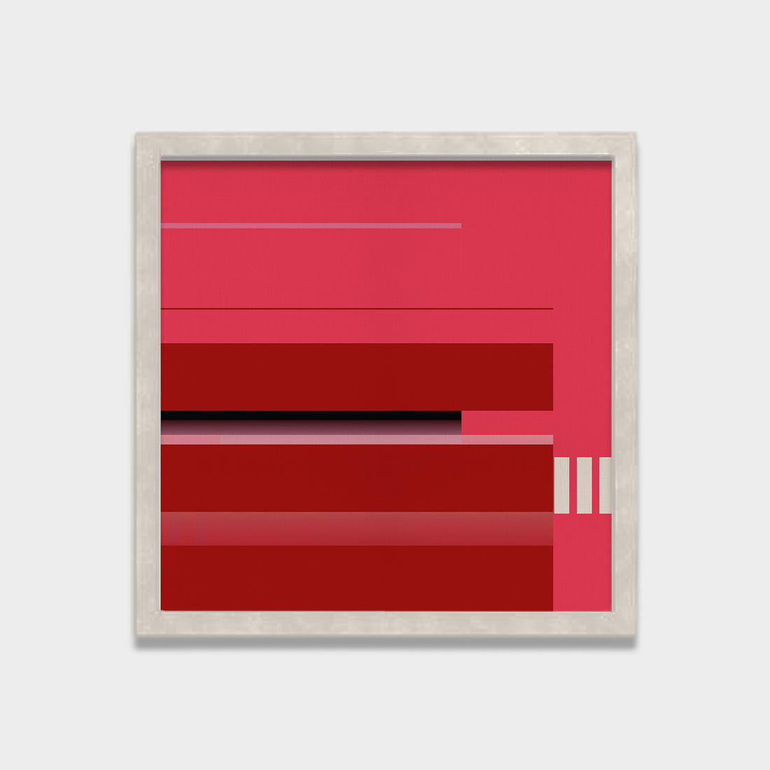 Crimson Intervals abstract canvas wall art by Anantkala