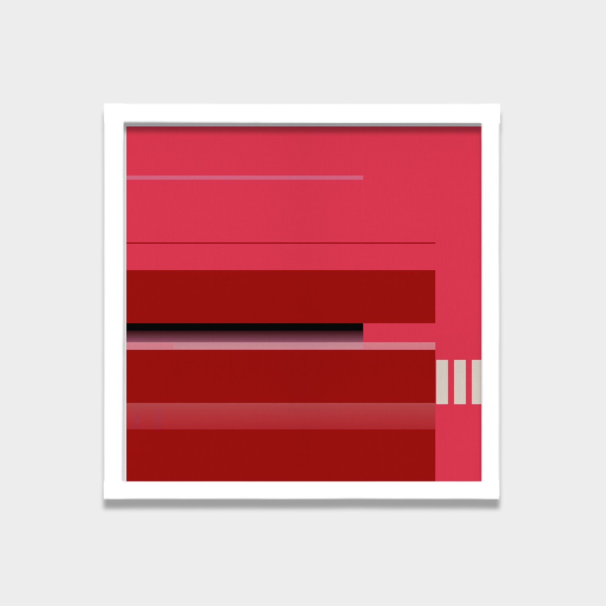 Crimson Intervals abstract canvas wall art by Anantkala