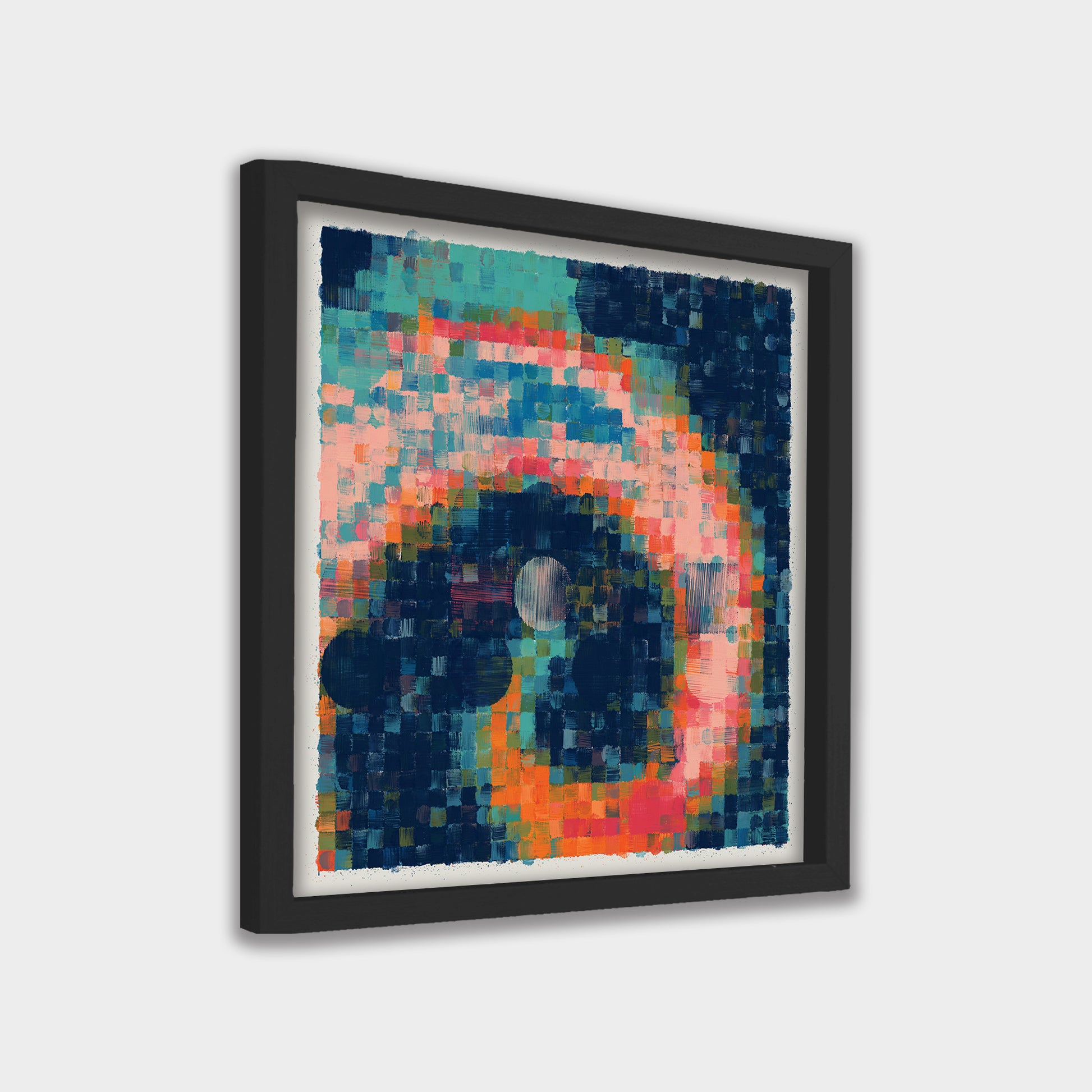 Chromatic Balance abstract canvas wall art by Anantkala