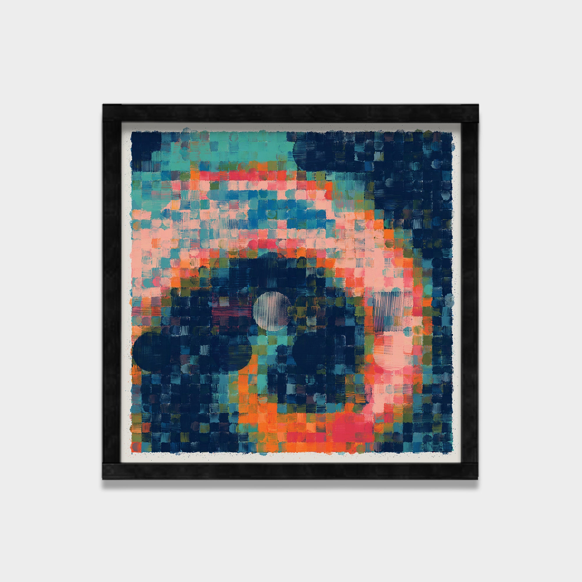 Chromatic Balance abstract canvas wall art by Anantkala