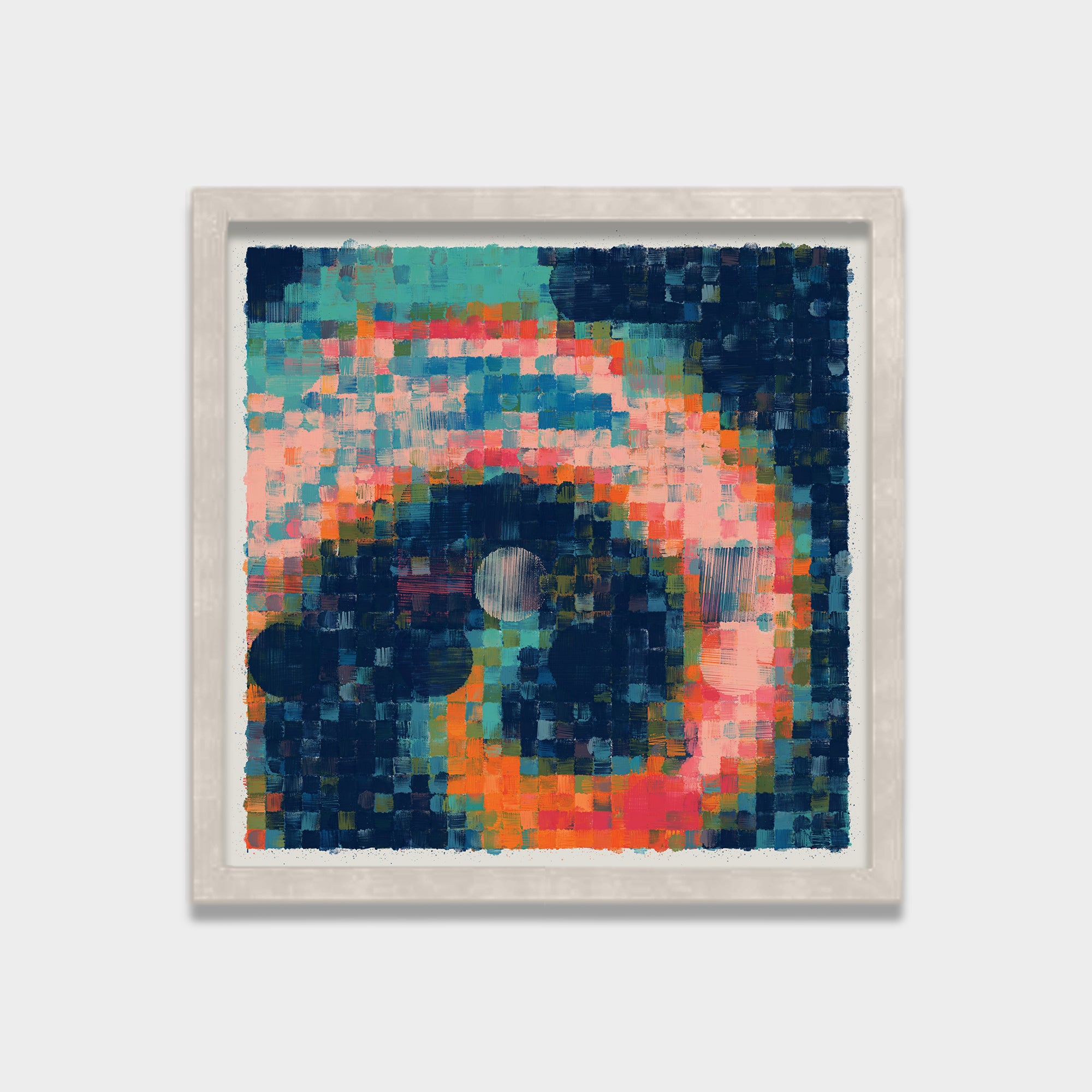 Chromatic Balance abstract canvas wall art by Anantkala