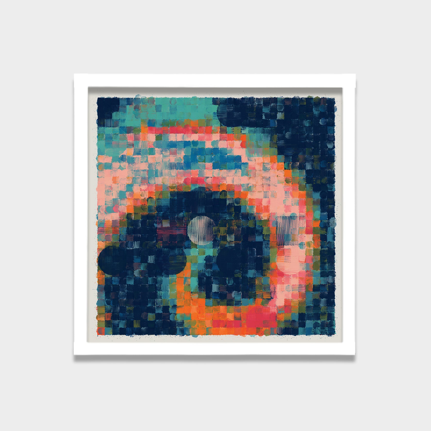 Chromatic Balance abstract canvas wall art by Anantkala