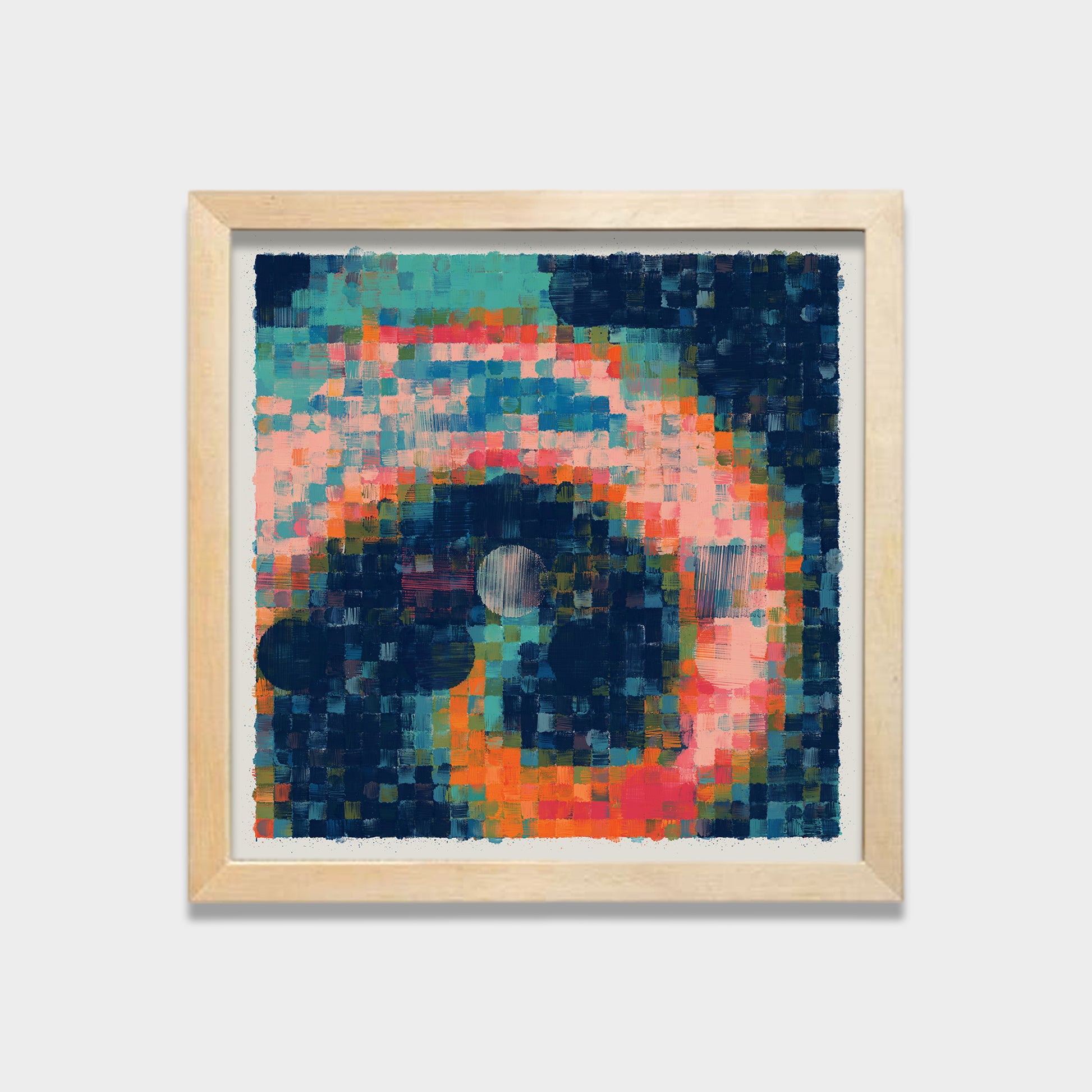 Chromatic Balance abstract canvas wall art by Anantkala
