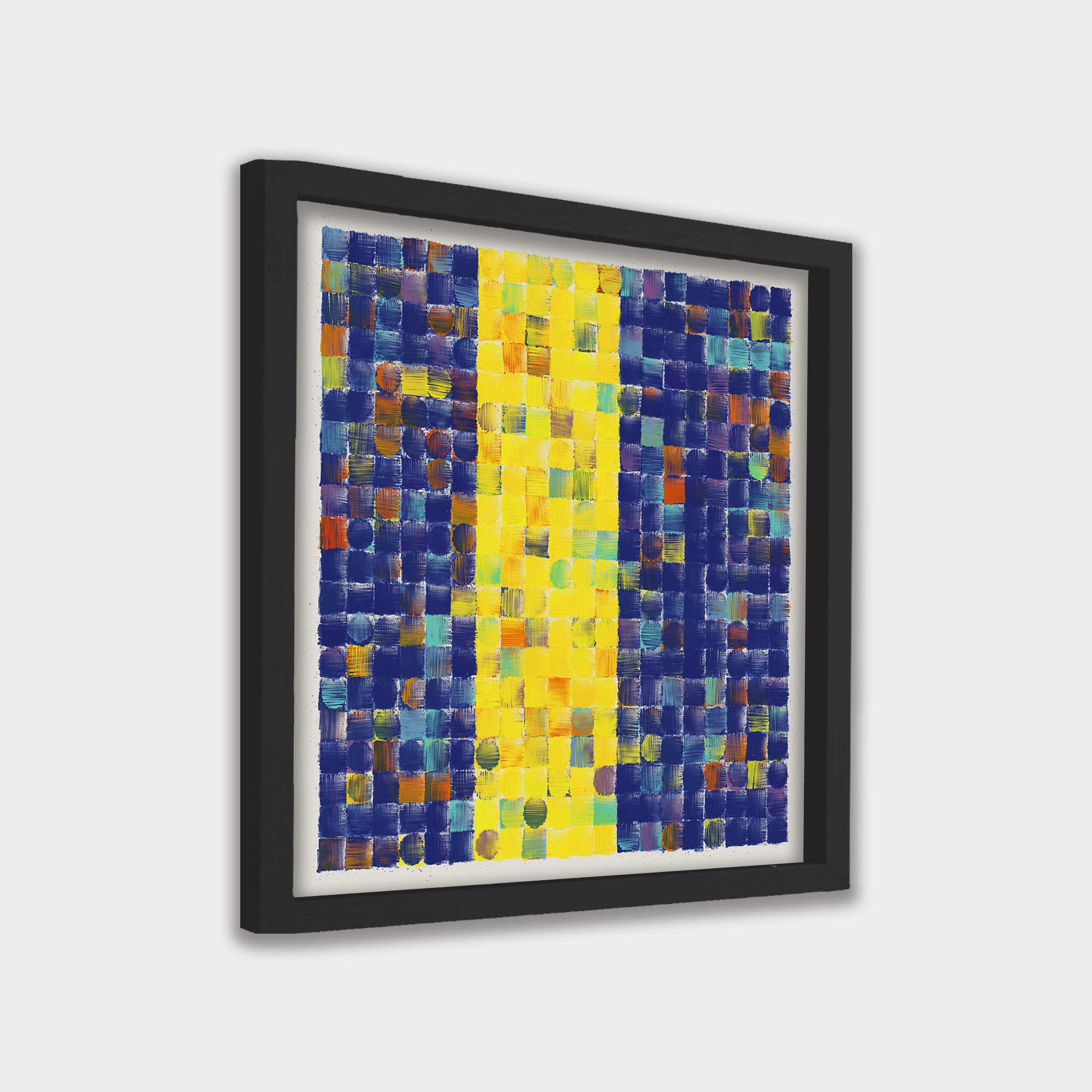 Golden Passage abstract canvas wall art by Anantkala