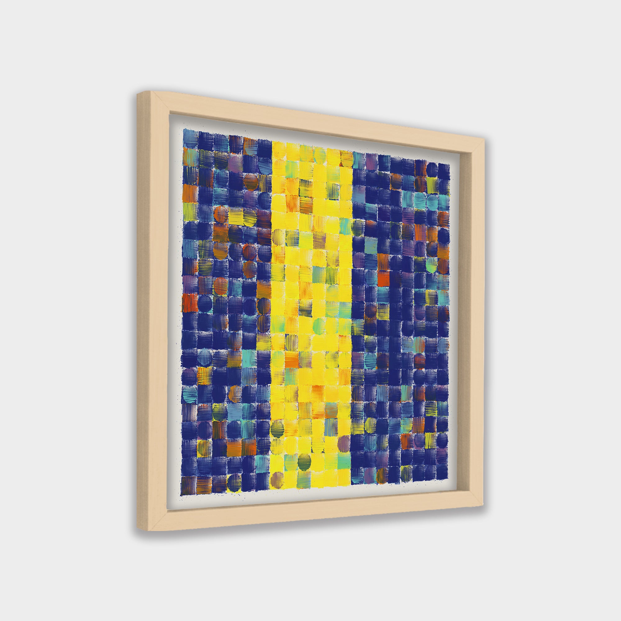 Golden Passage abstract canvas wall art by Anantkala