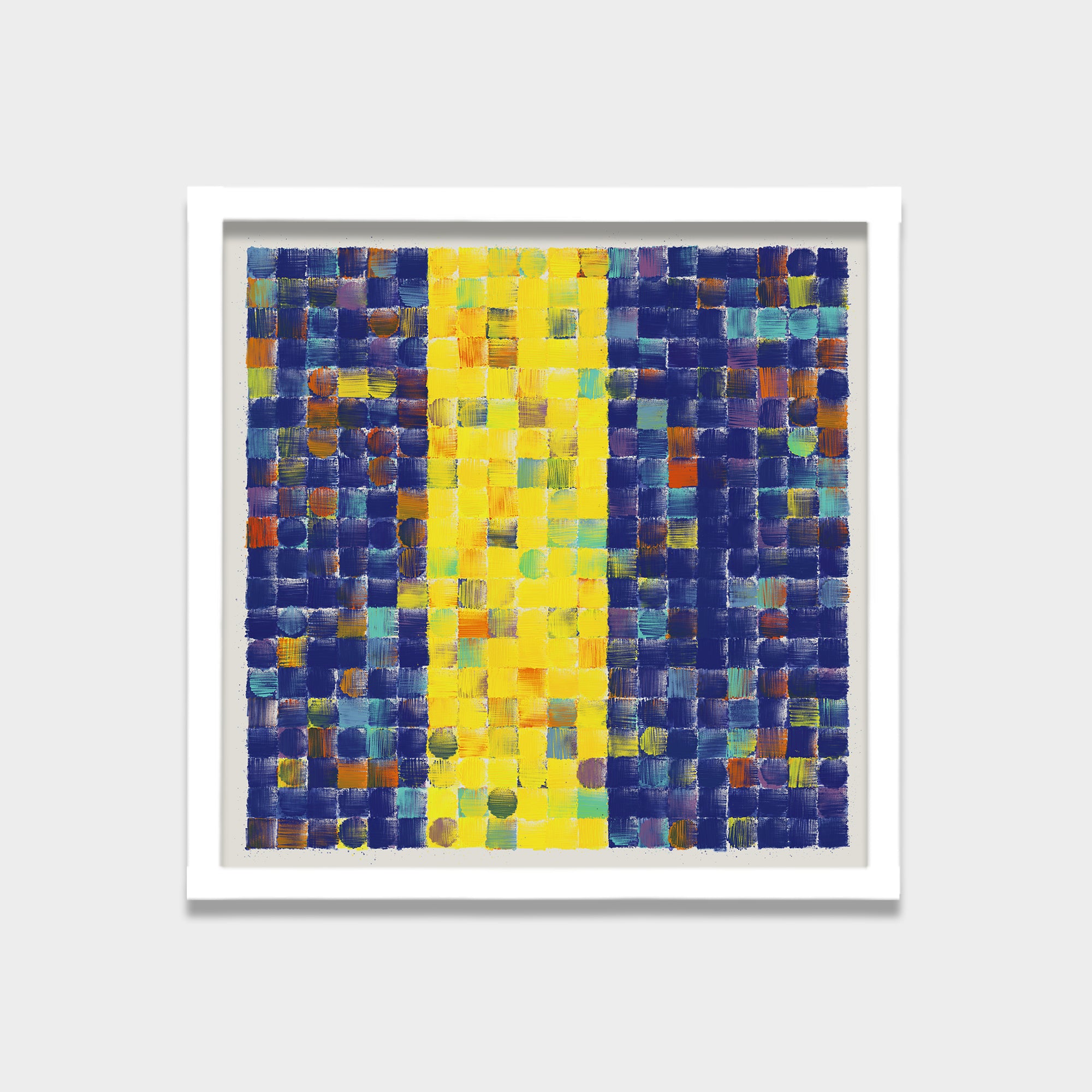Golden Passage abstract canvas wall art by Anantkala