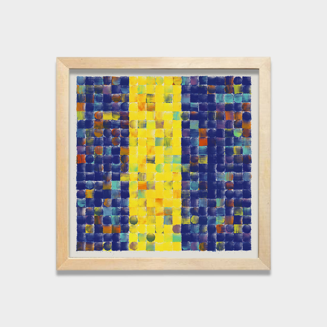 Golden Passage abstract canvas wall art by Anantkala