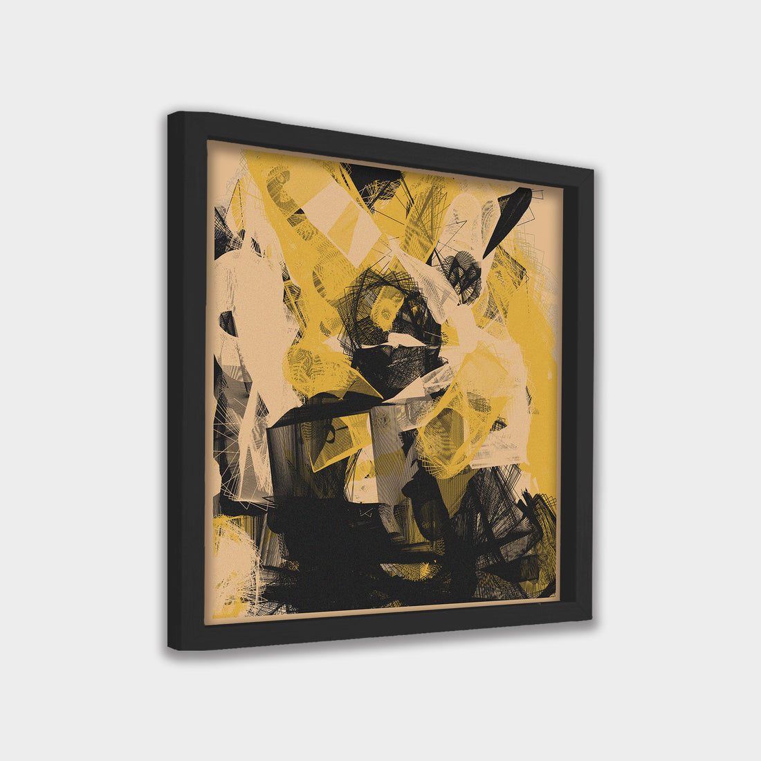 Golden Fracture abstract canvas wall art by Anantkala