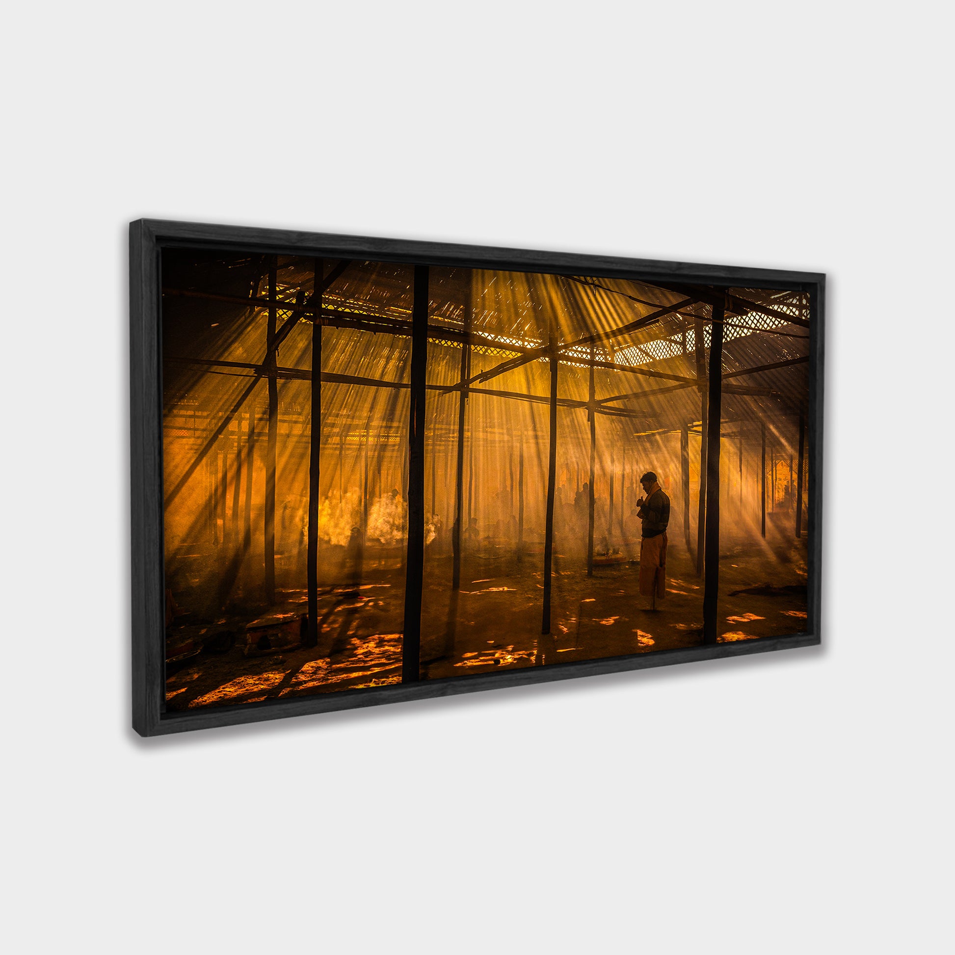 Golden Ritual photography canvas wall art by Anantkala