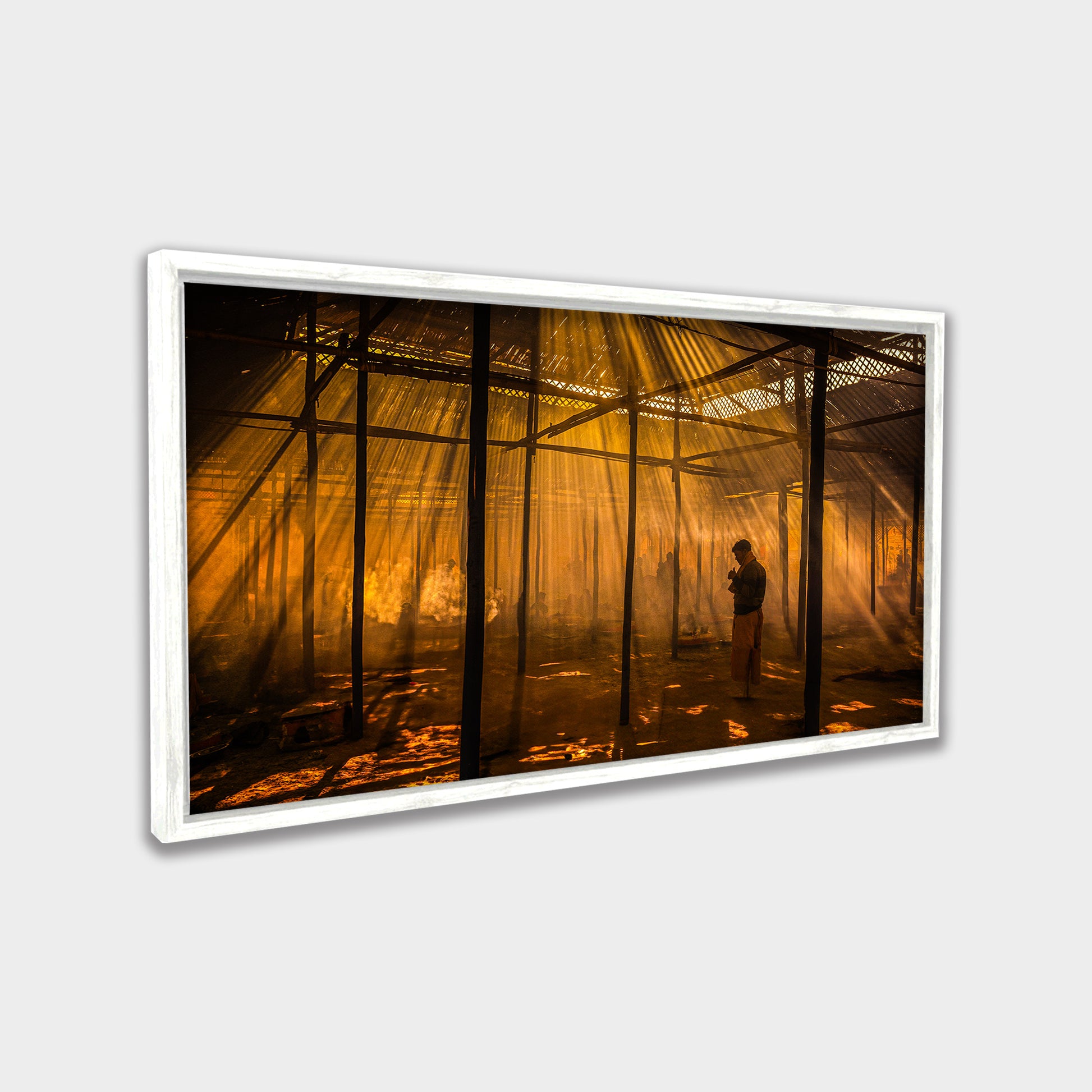 Golden Ritual photography canvas wall art by Anantkala