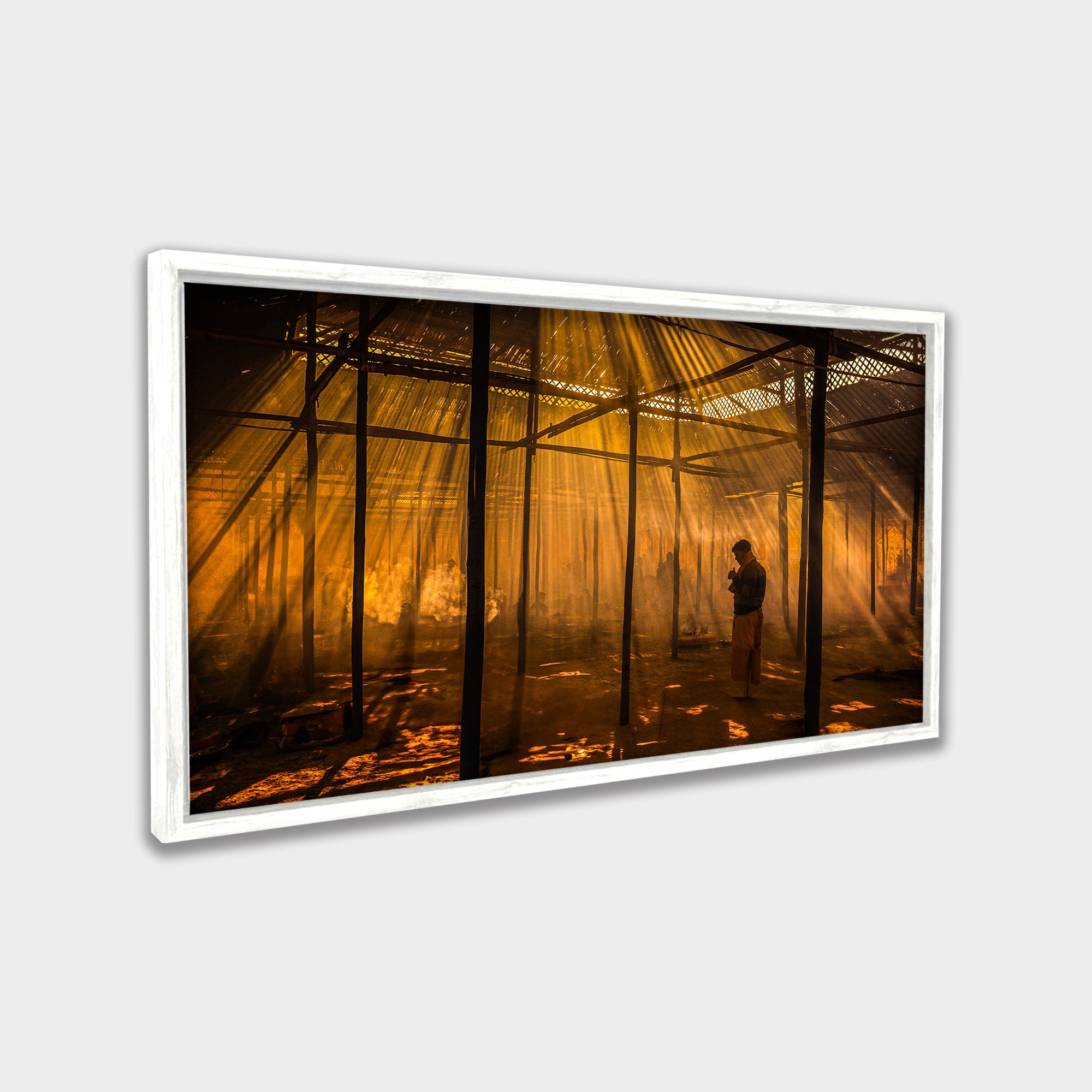 Golden Ritual photography canvas wall art by Anantkala