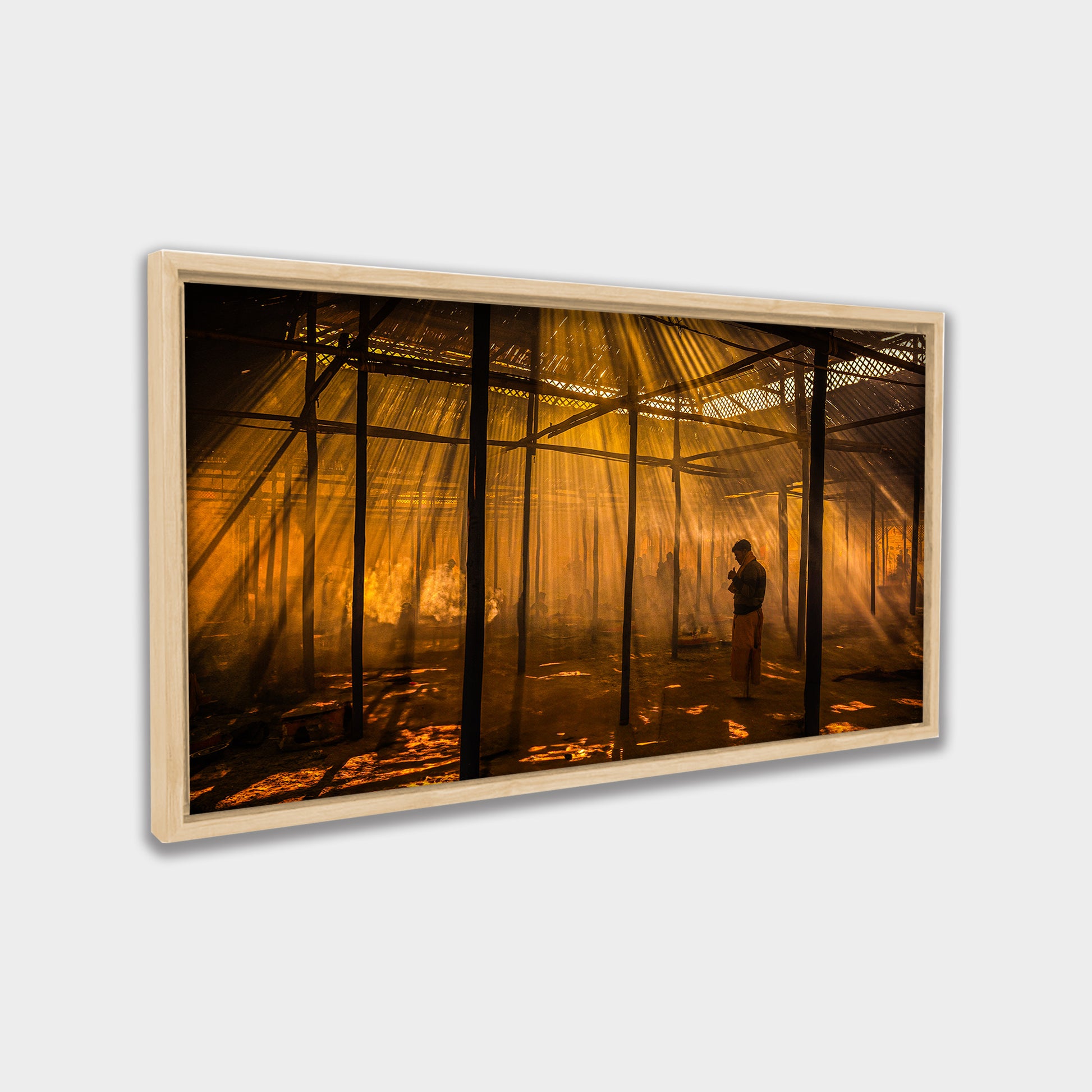 Golden Ritual photography canvas wall art by Anantkala