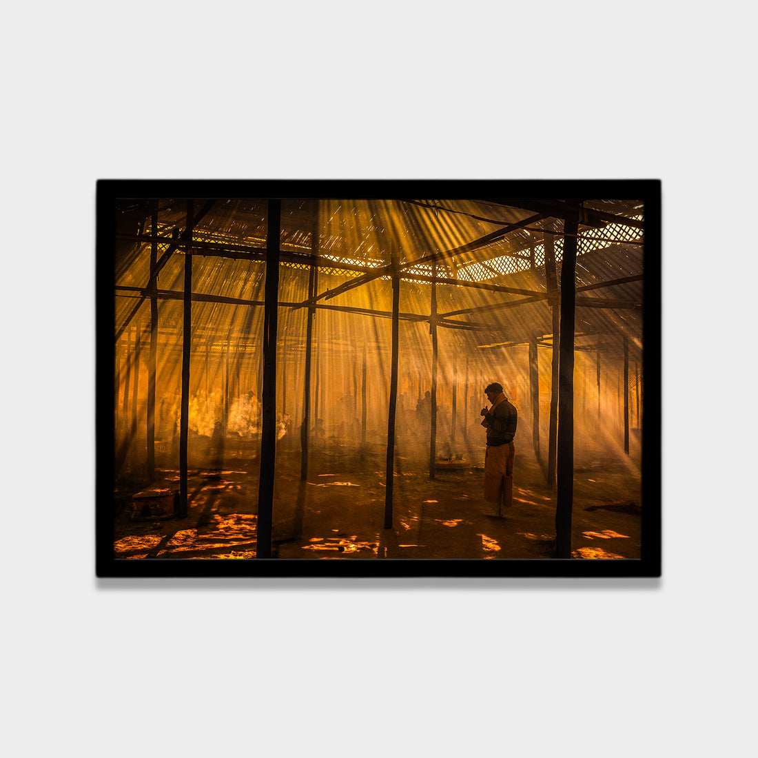 Golden Ritual photography canvas wall art by Anantkala