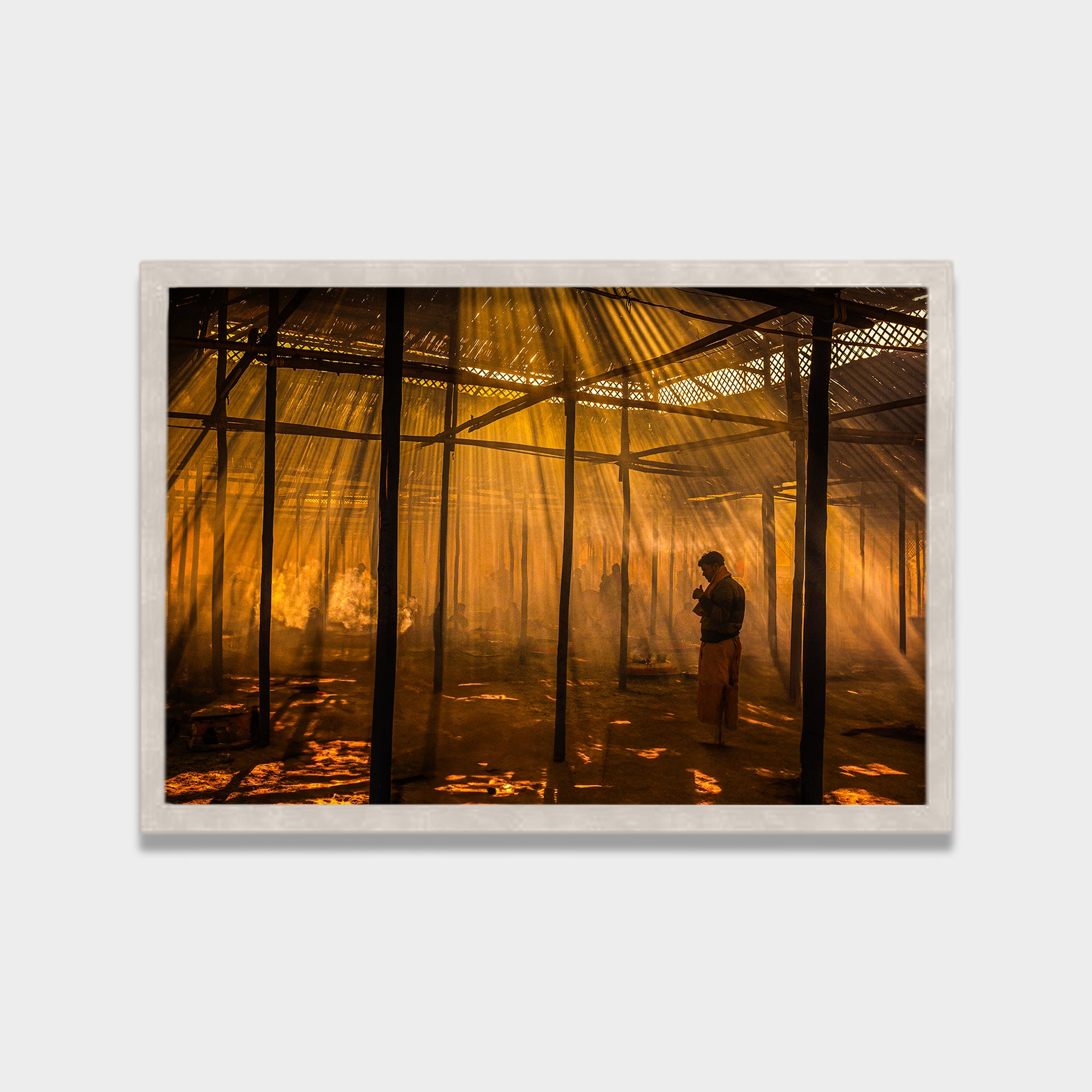 Golden Ritual photography canvas wall art by Anantkala