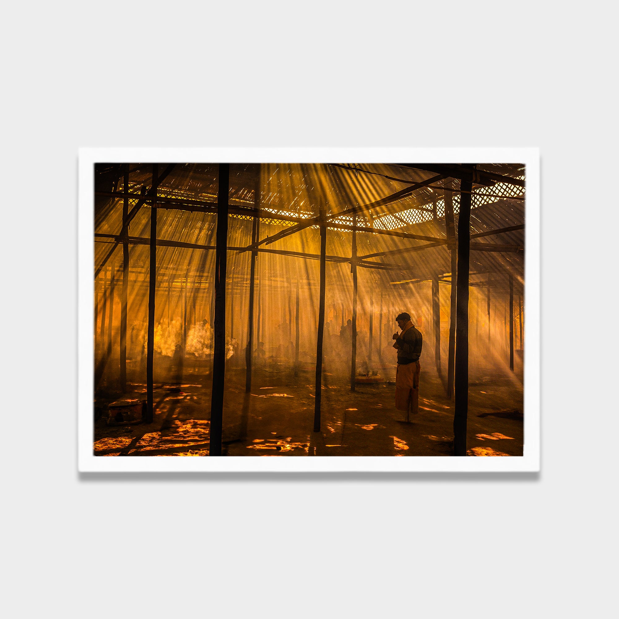 Golden Ritual photography canvas wall art by Anantkala