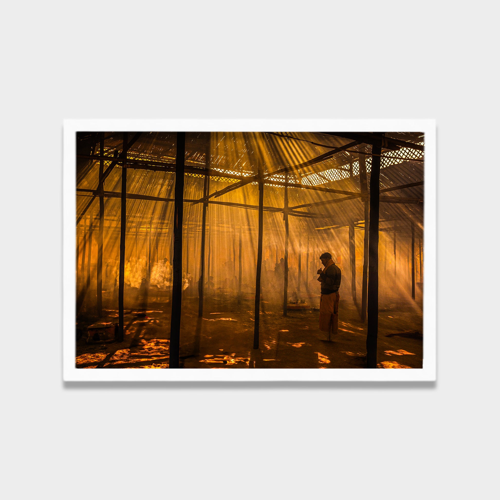 Golden Ritual photography canvas wall art by Anantkala