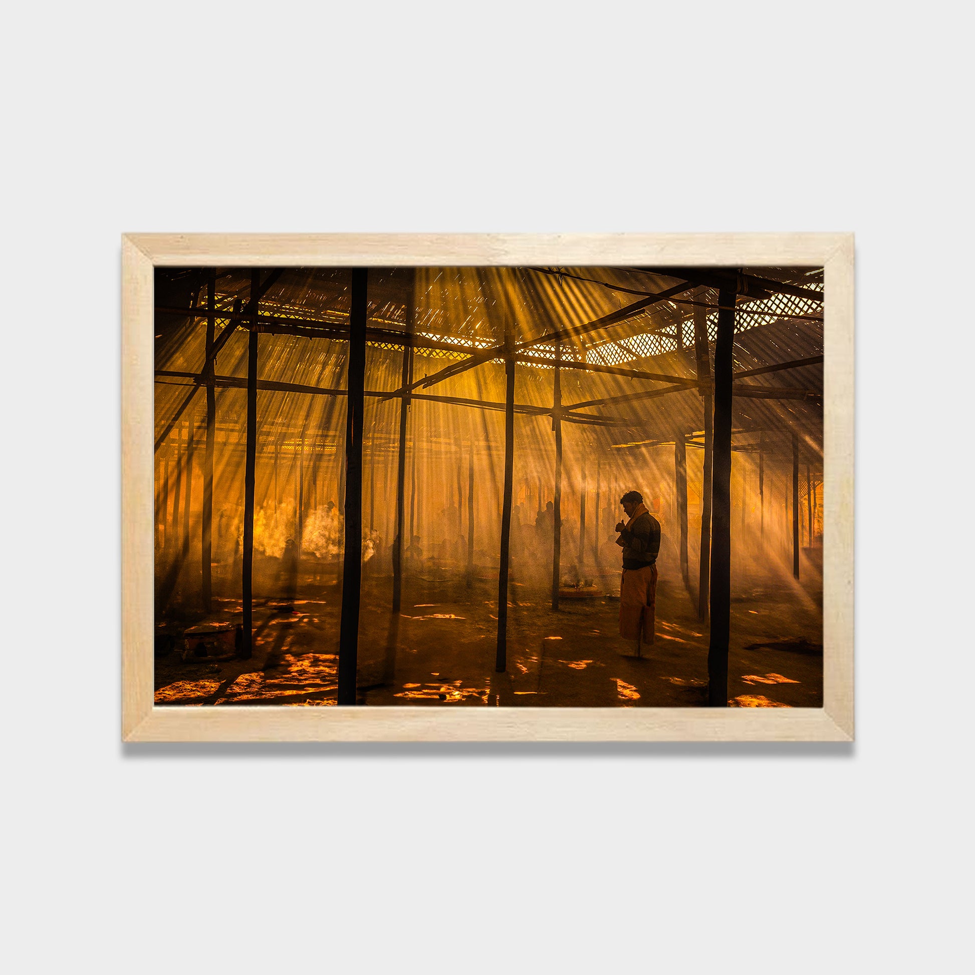 Golden Ritual photography canvas wall art by Anantkala