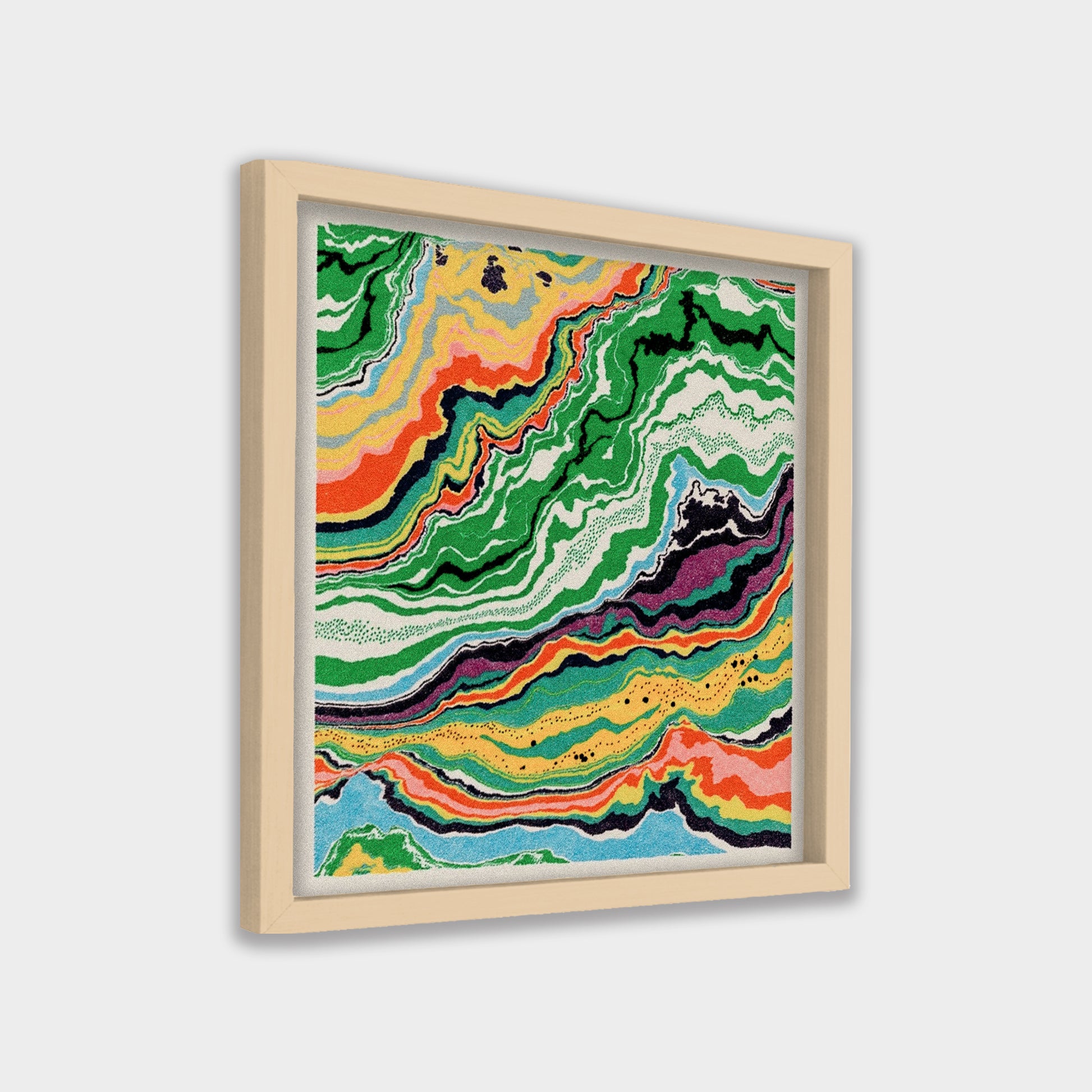 Earth Veins abstract canvas wall art by Anantkala
