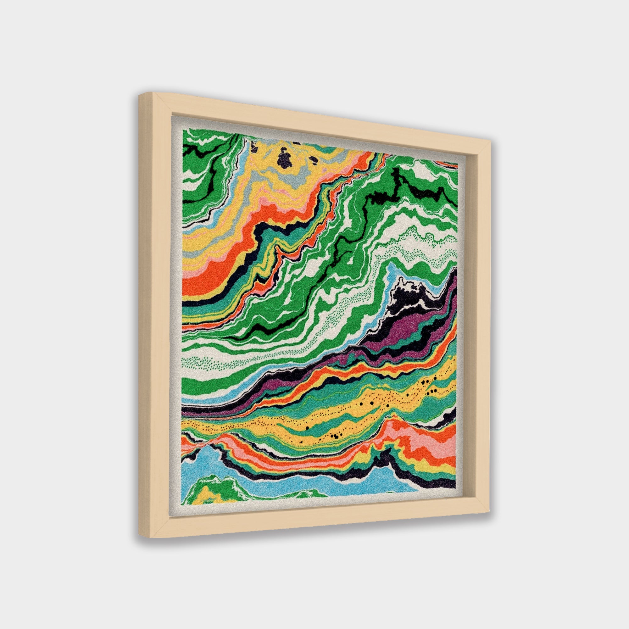 Earth Veins abstract canvas wall art by Anantkala