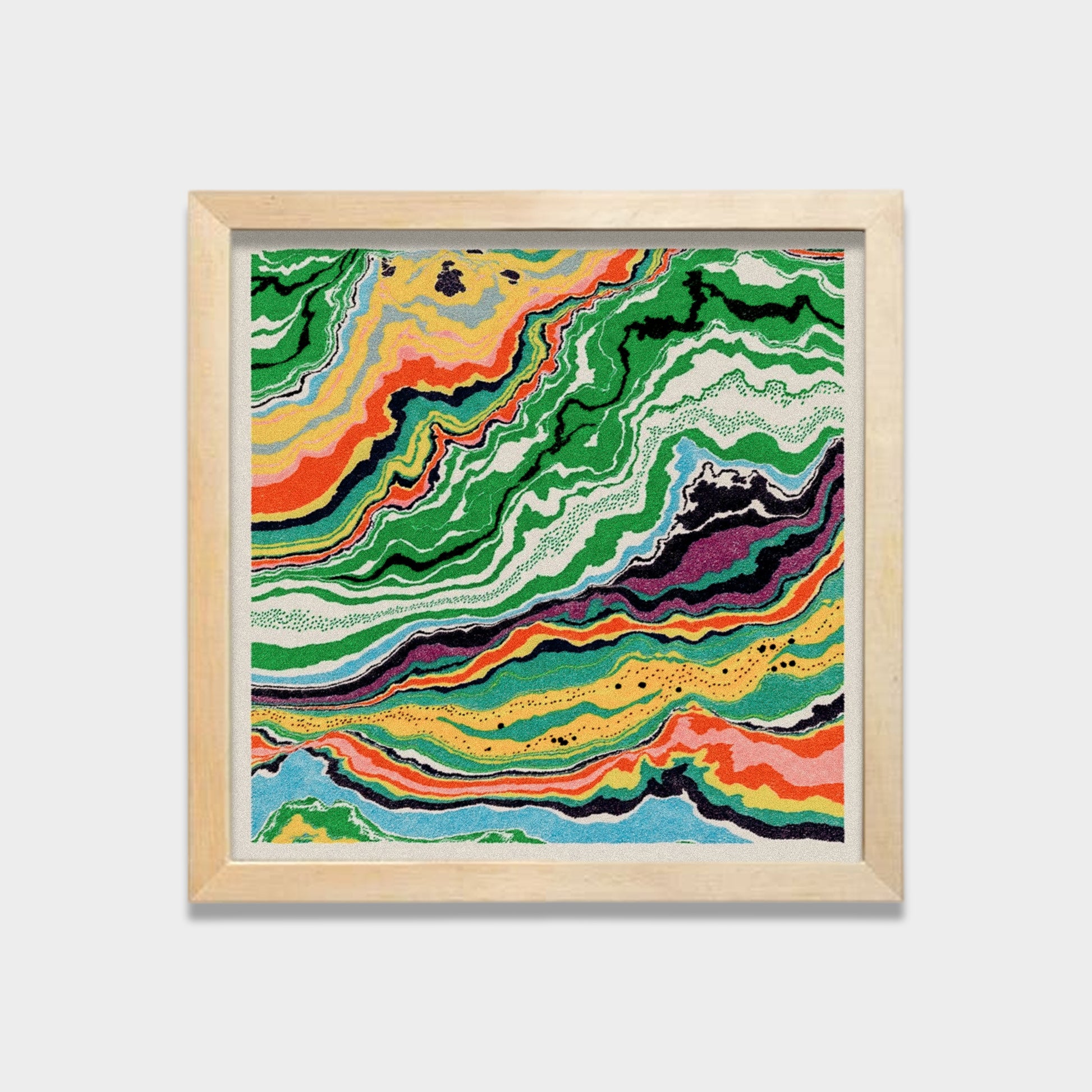 Earth Veins abstract canvas wall art by Anantkala