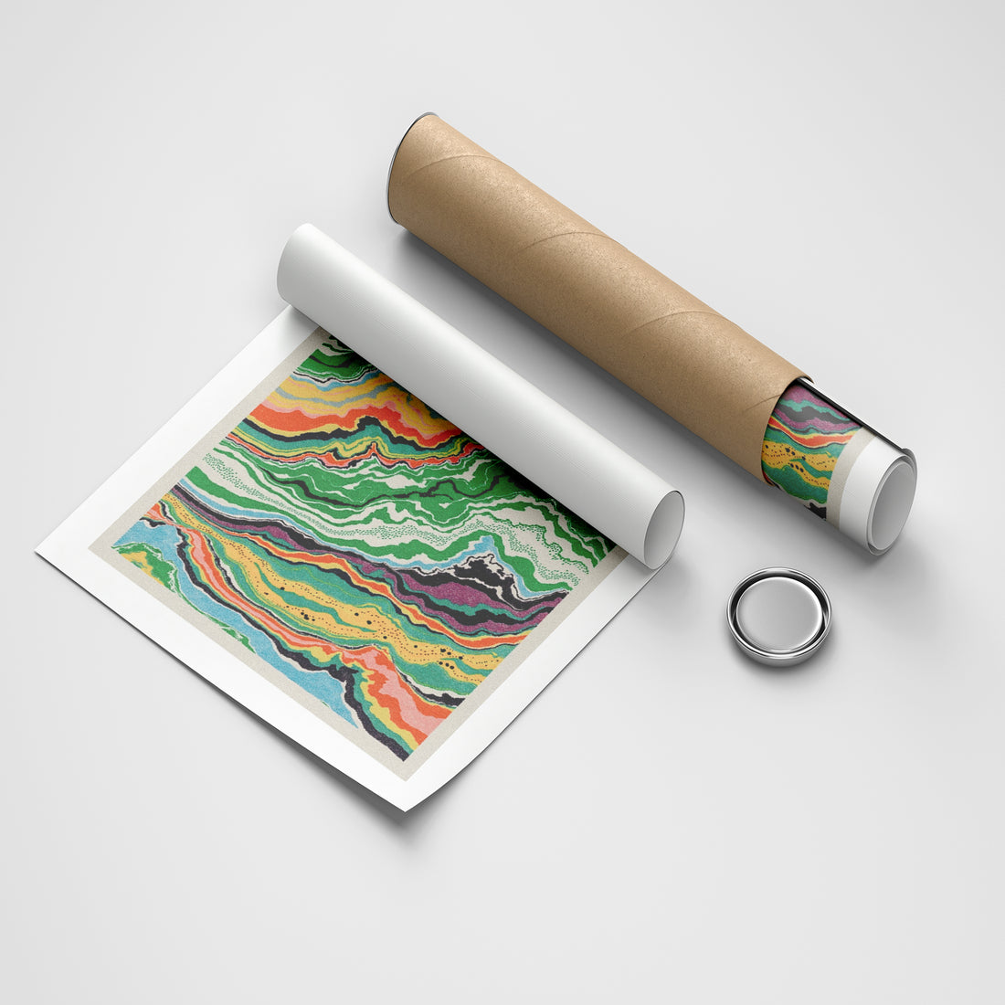 Earth Veins abstract canvas wall art by Anantkala