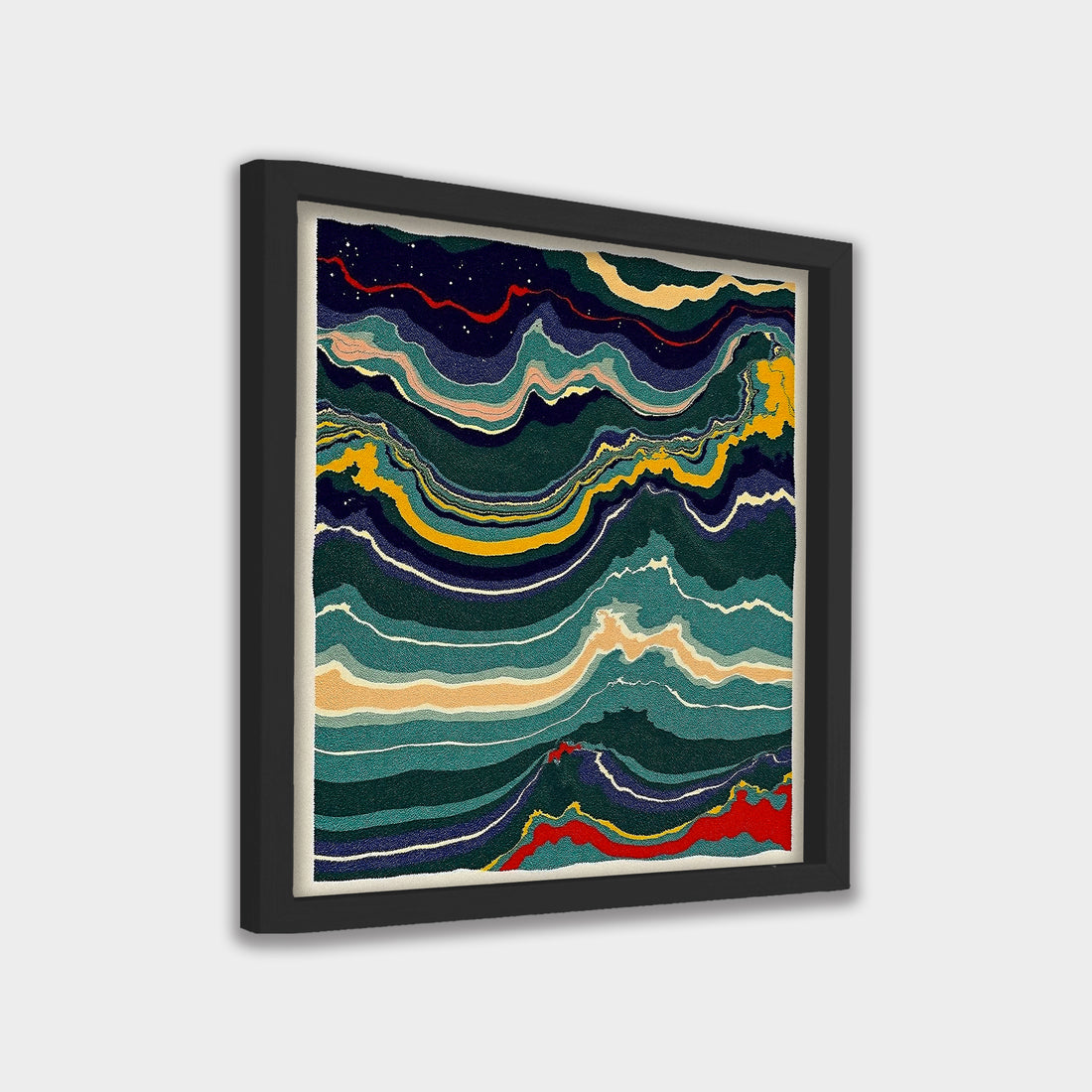 Silent Strata abstract canvas wall art by Anantkala