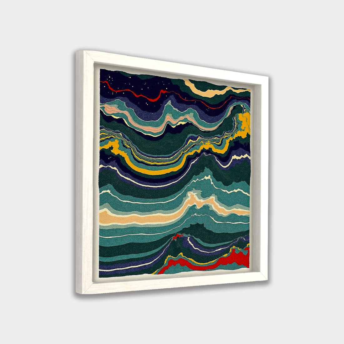 Silent Strata abstract canvas wall art by Anantkala
