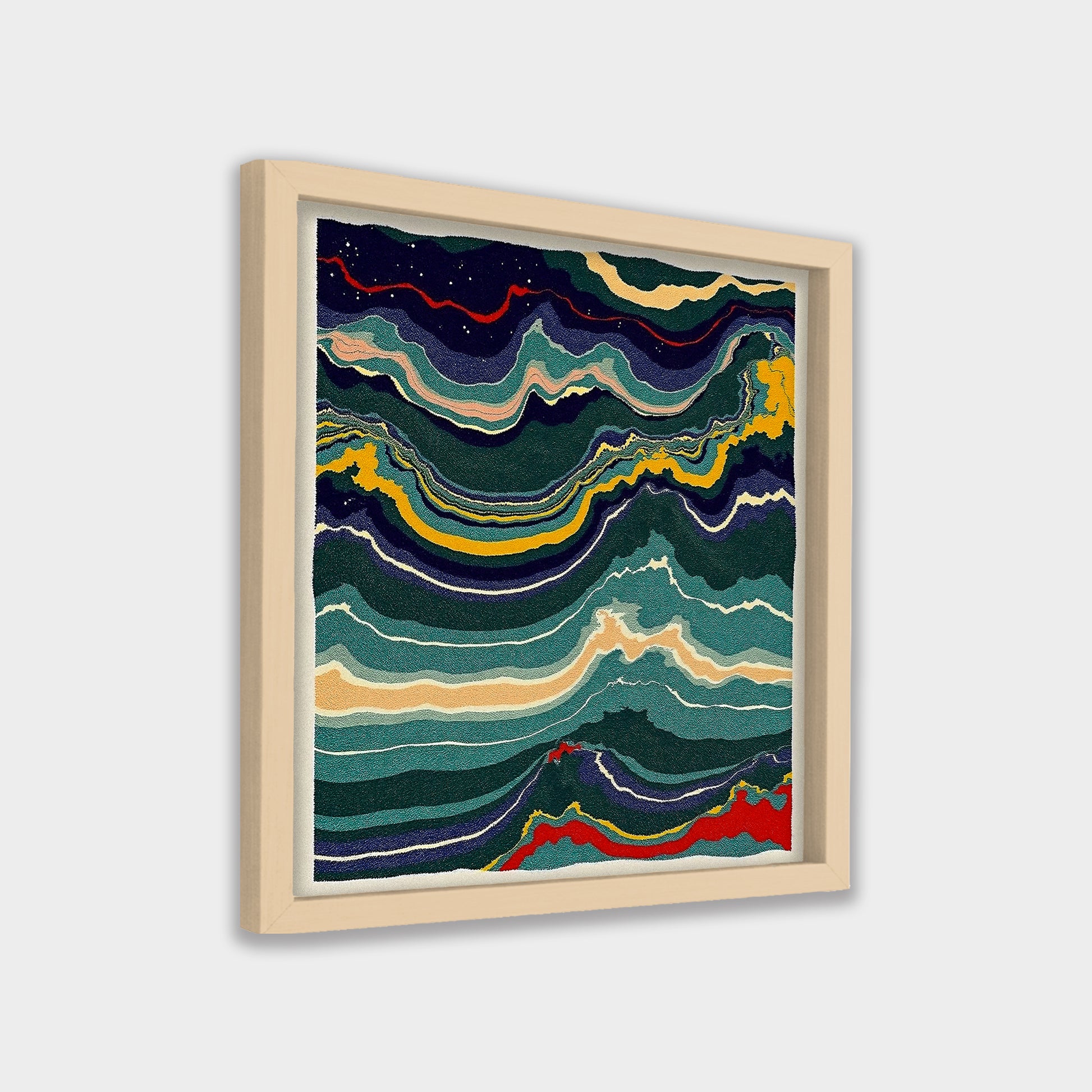 Silent Strata abstract canvas wall art by Anantkala