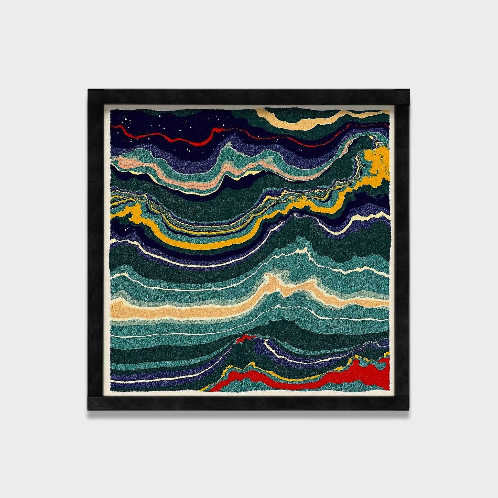 Silent Strata abstract canvas wall art by Anantkala