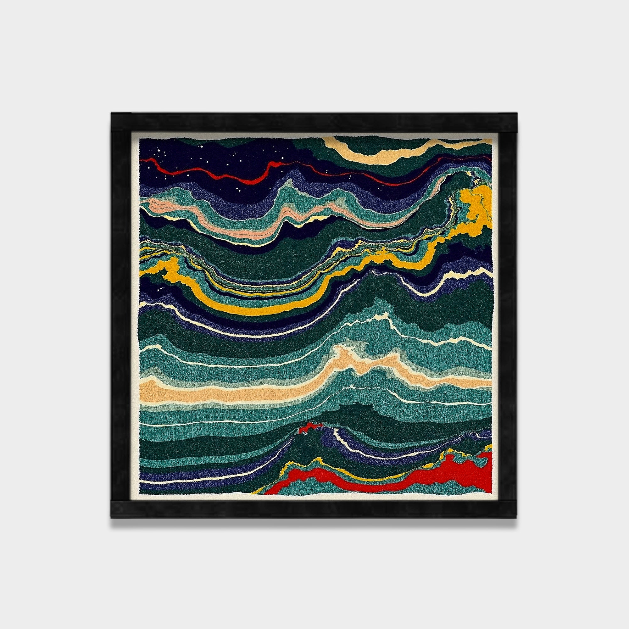 Silent Strata abstract canvas wall art by Anantkala