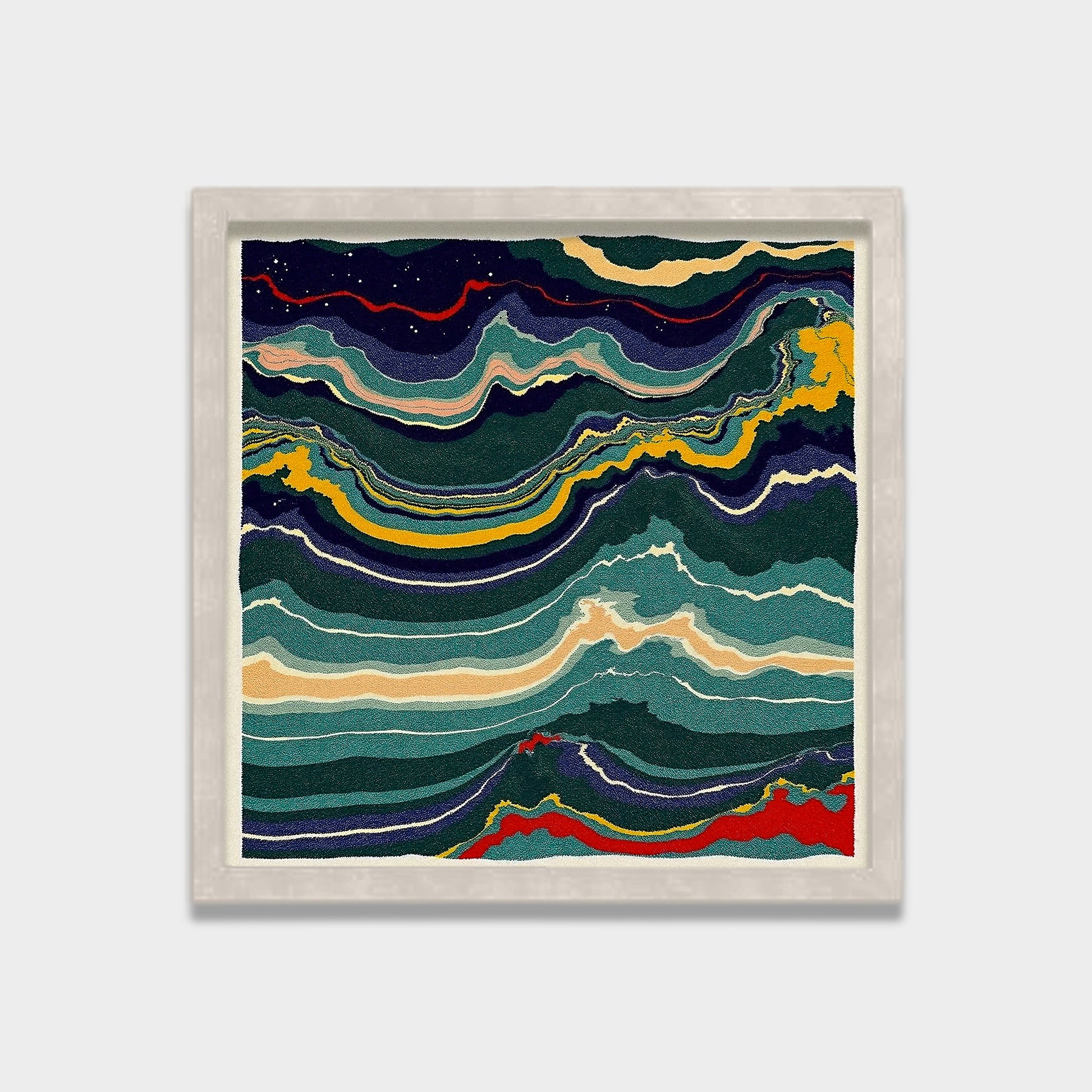Silent Strata abstract canvas wall art by Anantkala
