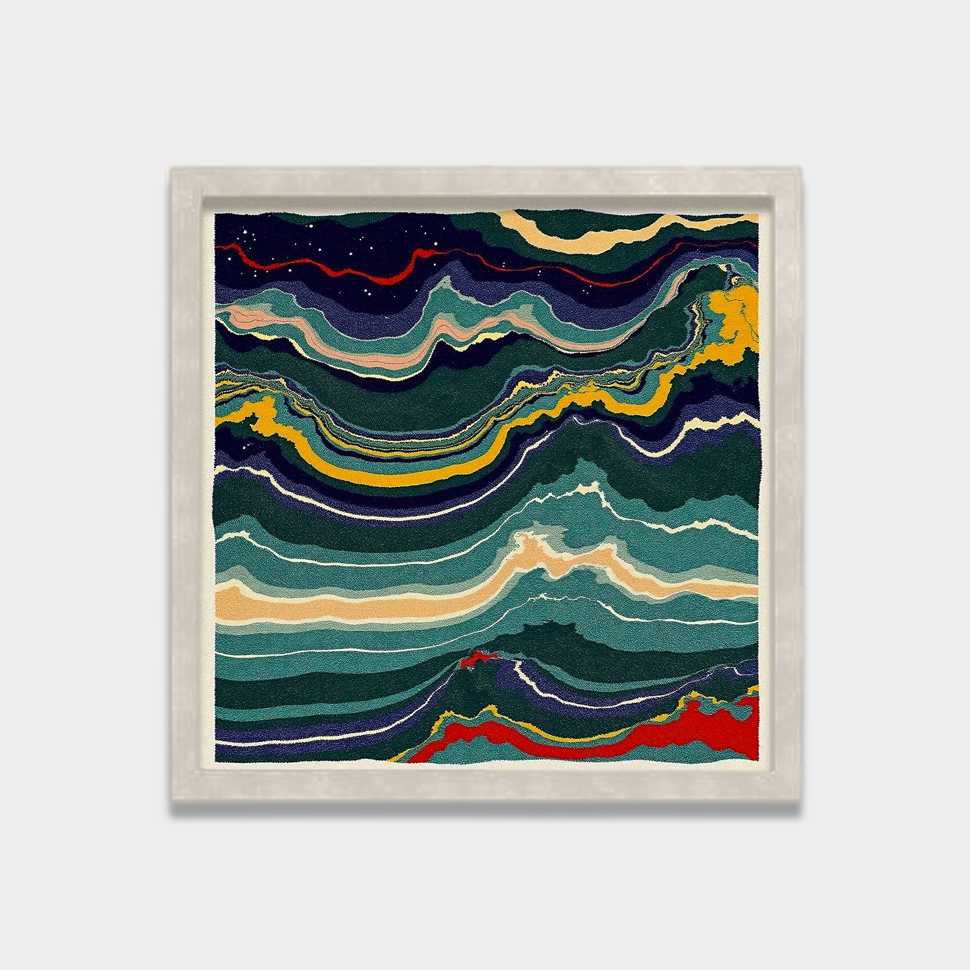 Silent Strata abstract canvas wall art by Anantkala