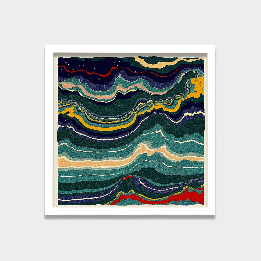 Silent Strata abstract canvas wall art by Anantkala