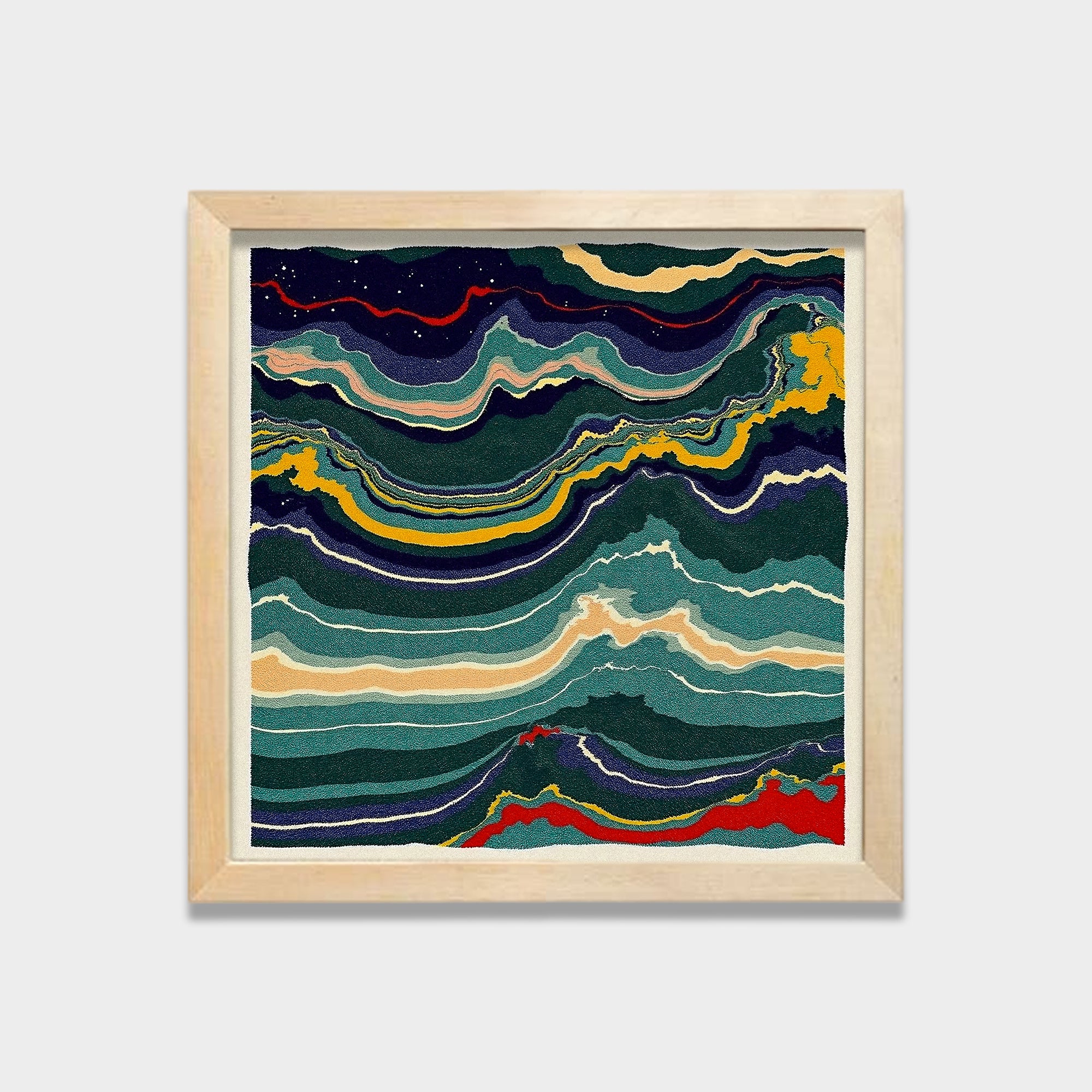 Silent Strata abstract canvas wall art by Anantkala