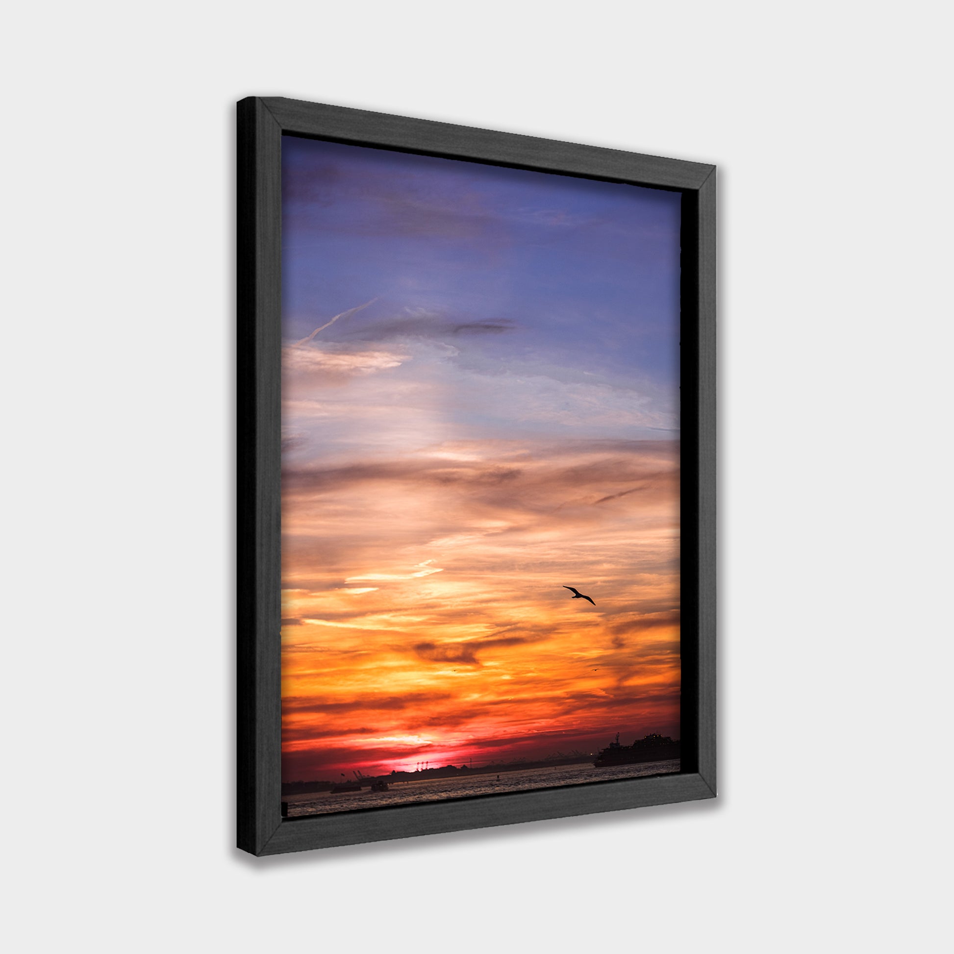 Last Light Over Water photography canvas wall art by Anantkala