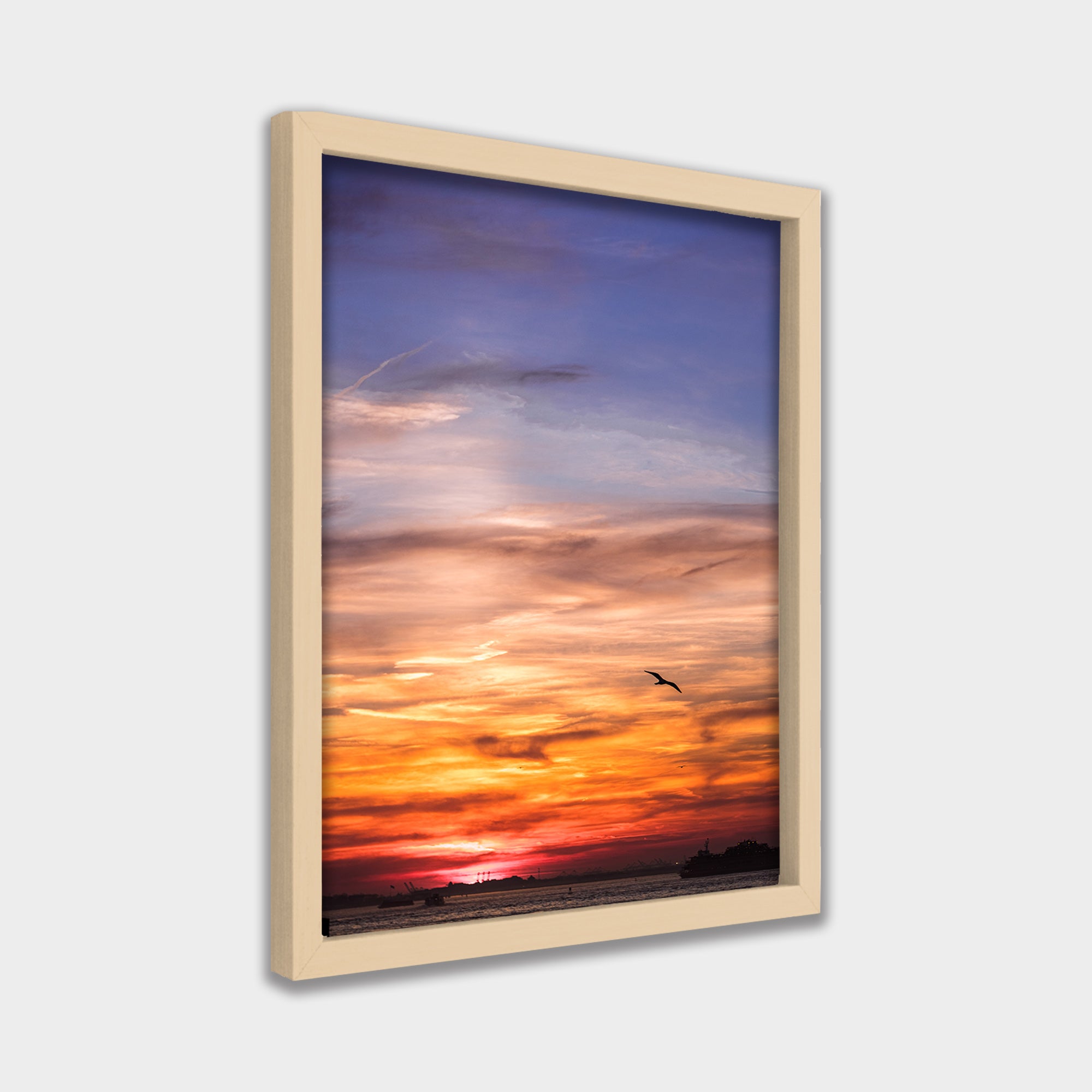 Last Light Over Water photography canvas wall art by Anantkala