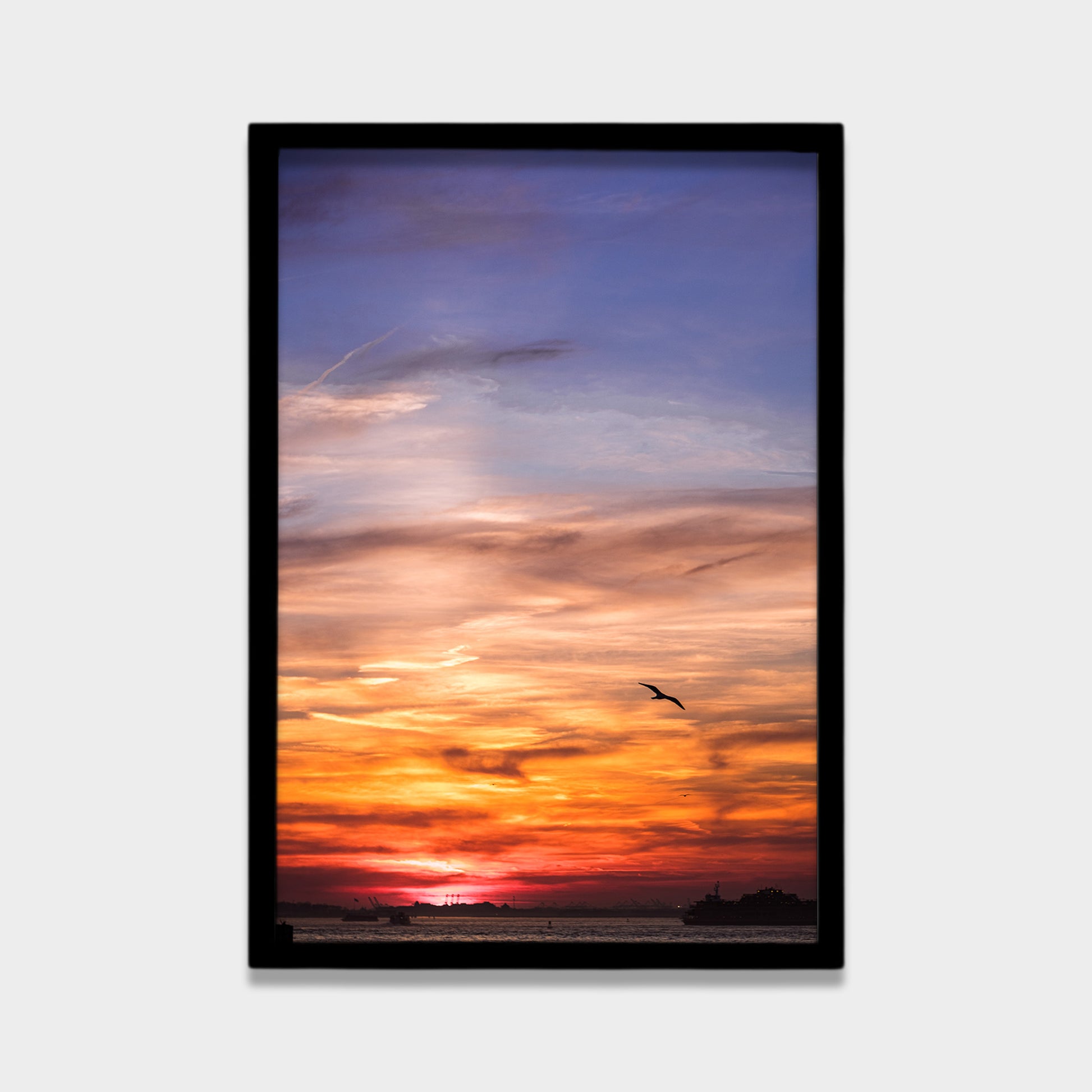 Last Light Over Water photography canvas wall art by Anantkala