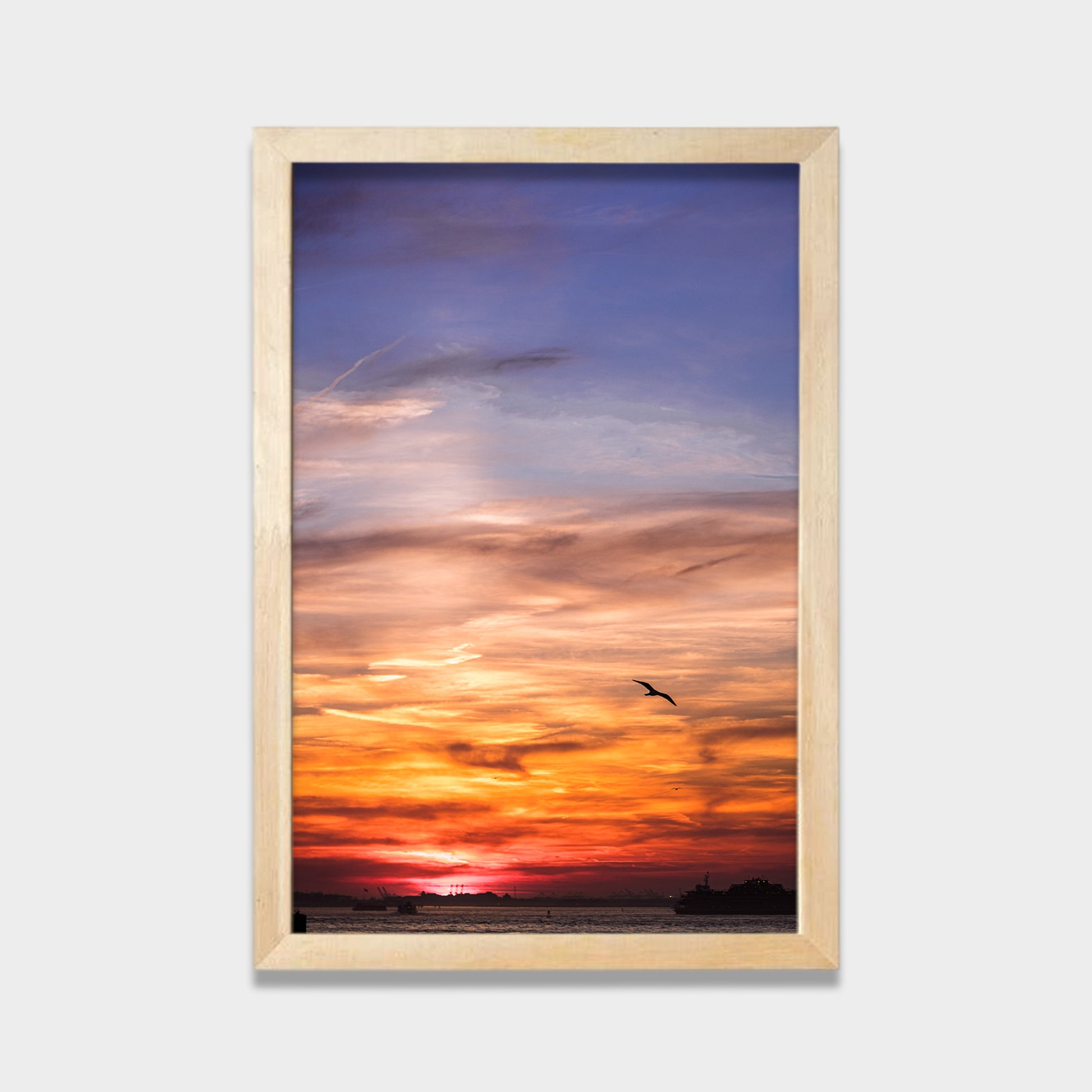 Last Light Over Water photography canvas wall art by Anantkala
