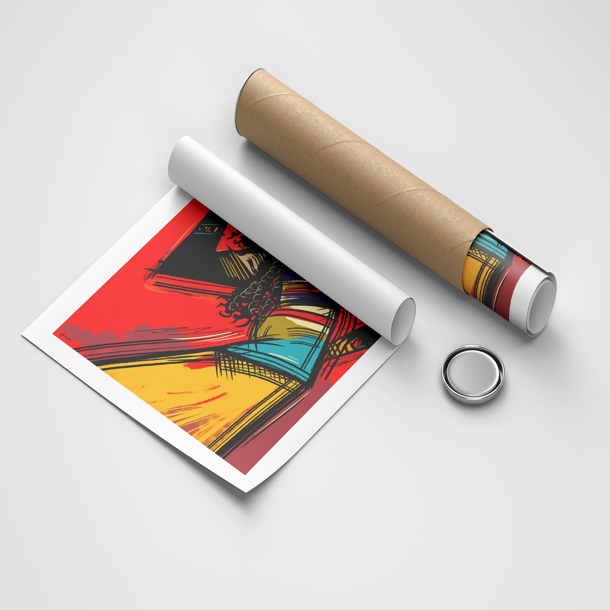 Sip of Fire illustration canvas wall art by Anantkala