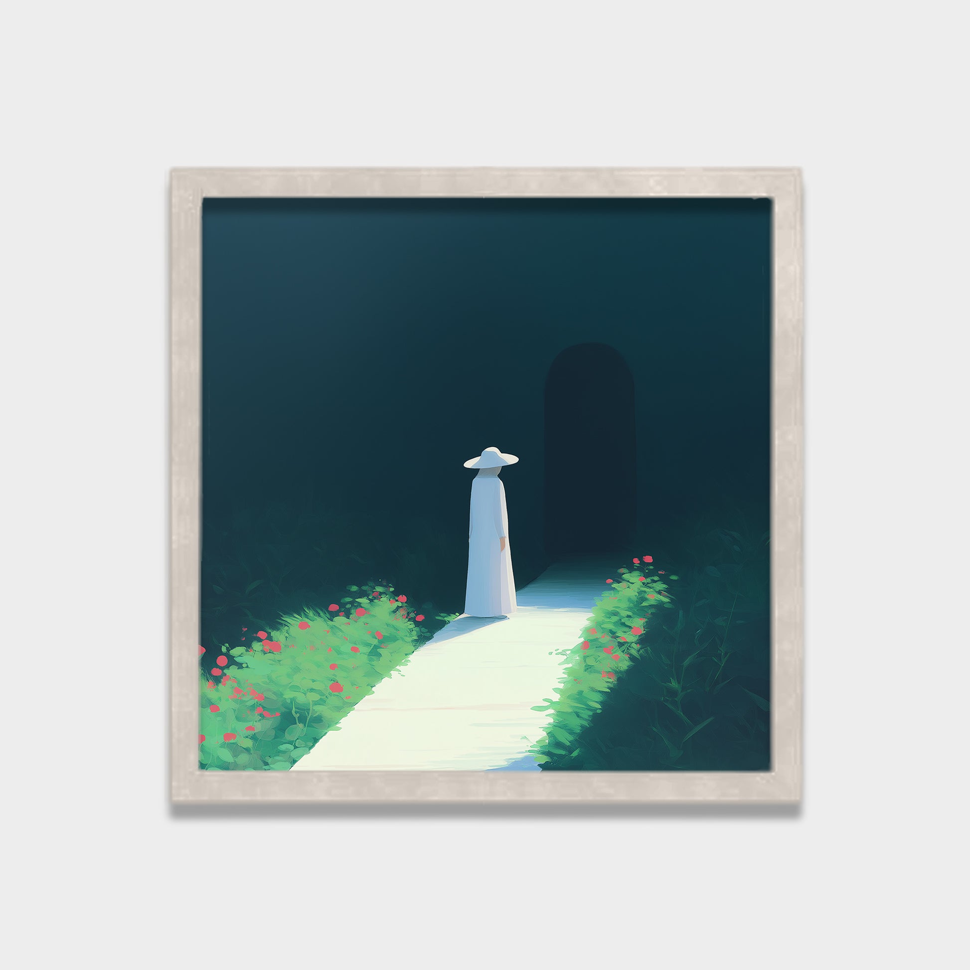 Silent Threshold illustration canvas wall art by Anantkala