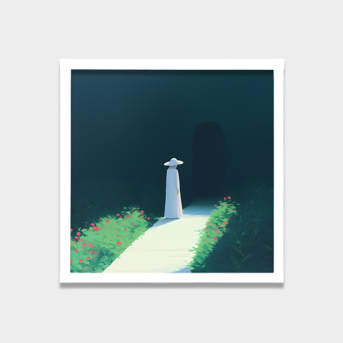Silent Threshold illustration canvas wall art by Anantkala