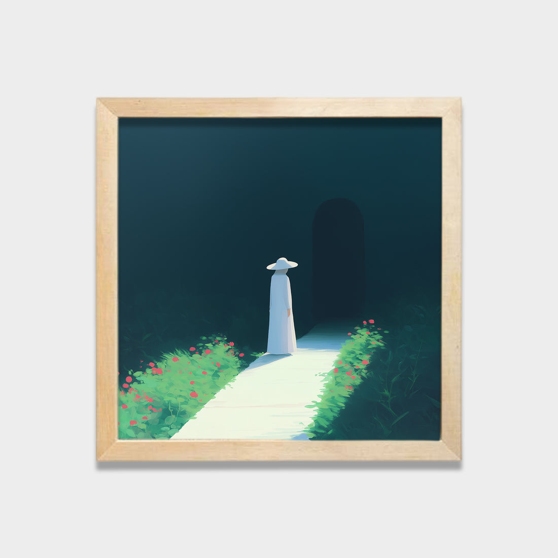 Silent Threshold illustration canvas wall art by Anantkala