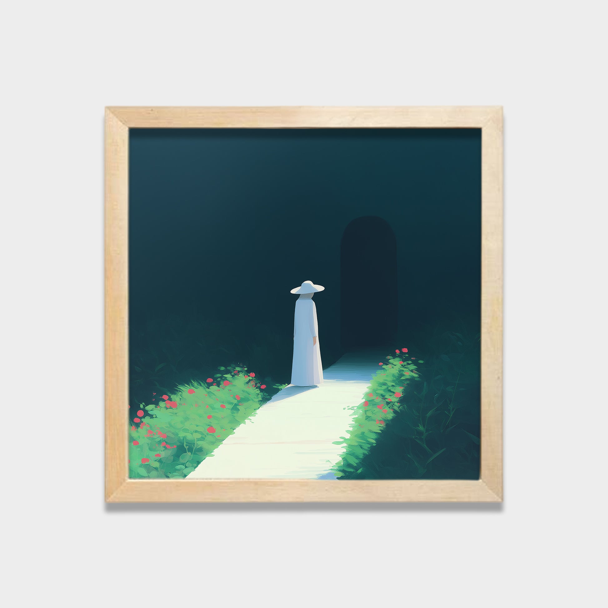 Silent Threshold illustration canvas wall art by Anantkala