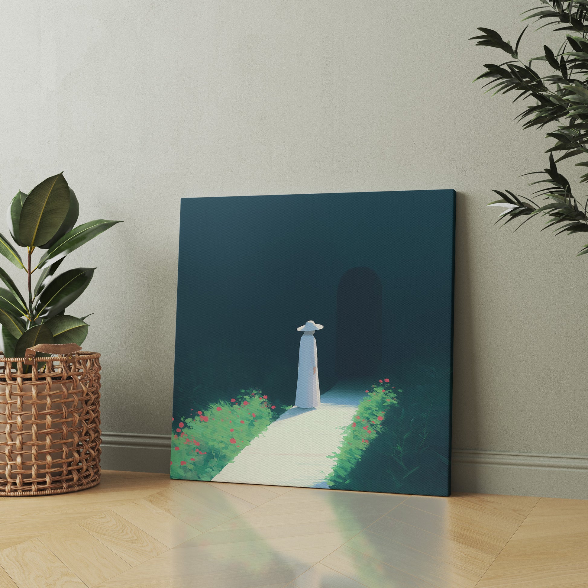 Silent Threshold illustration canvas wall art by Anantkala